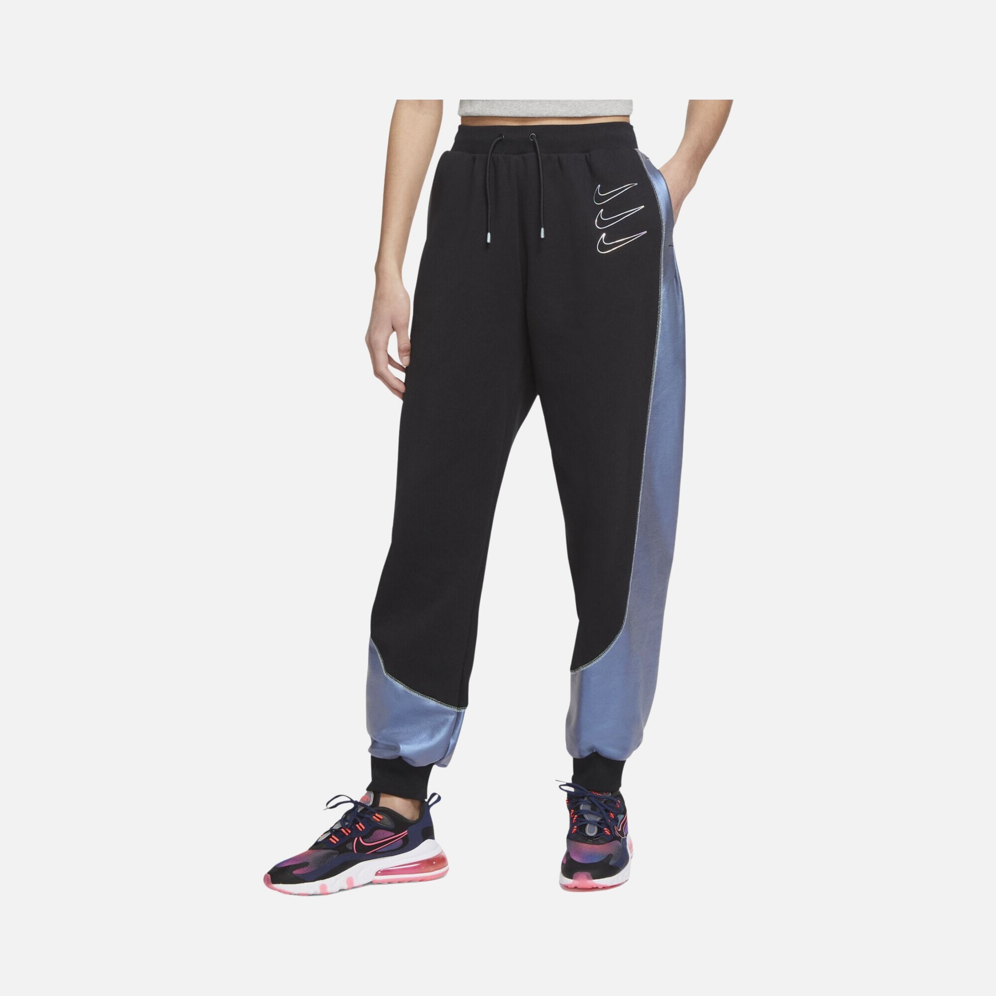 Nike Sportswear Fleece Graphic Mid-Rise Opal Shine Kadın Eşofman Altı