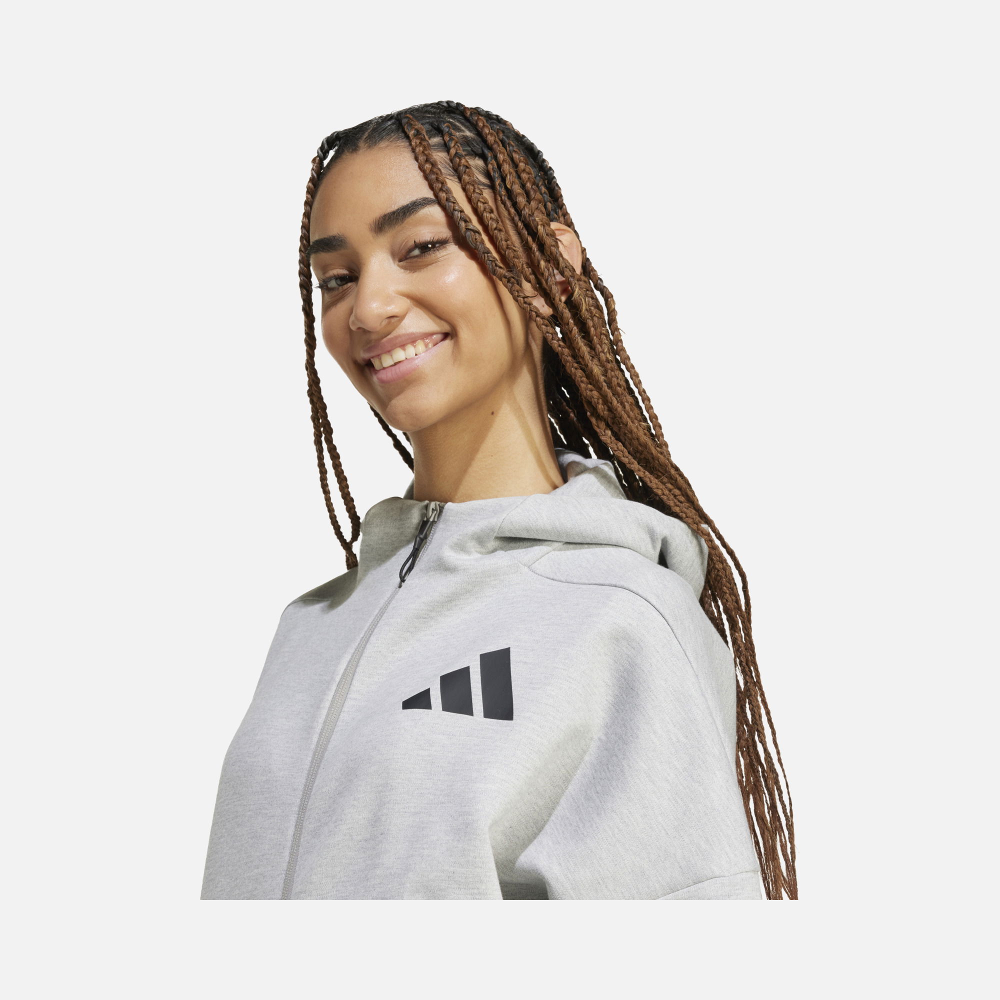 adidas Sportswear Z.N.E. Primeknit Fabric Full-Zip Hoodie Kadın Sweatshirt