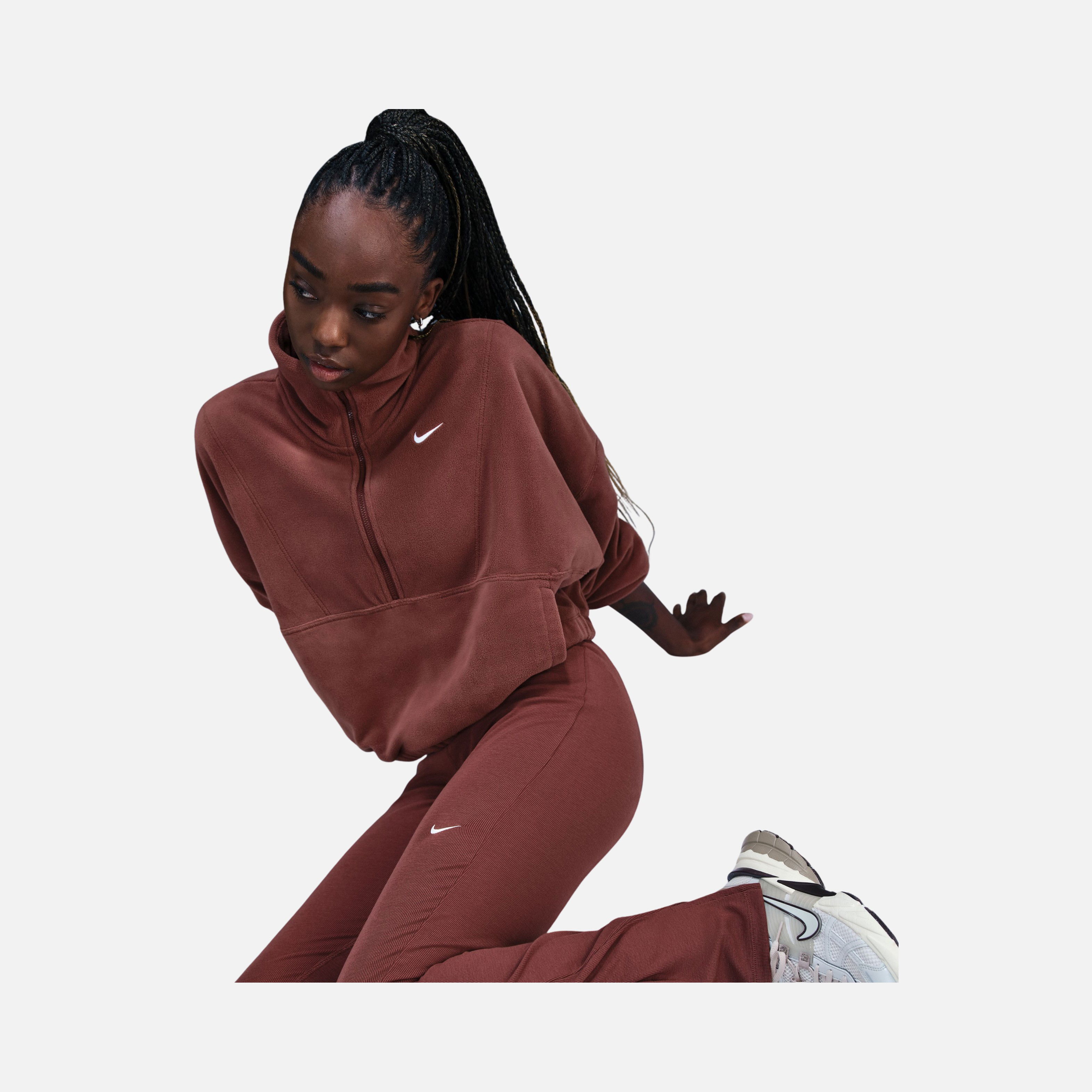 Nike One Therma-Fit Oversized 1/2-Zip Fleece Training Kadın Sweatshirt