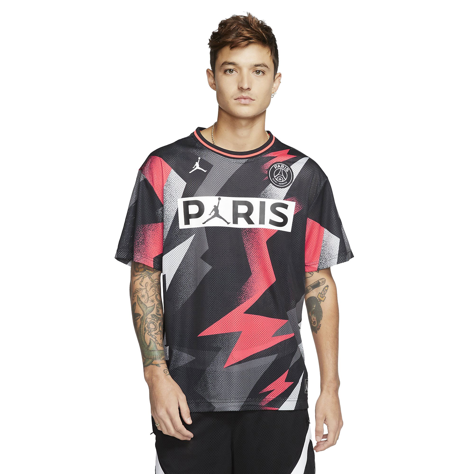 Nike Paris Saint-Germain Mesh Short-Sleeve Top Erkek Tişört