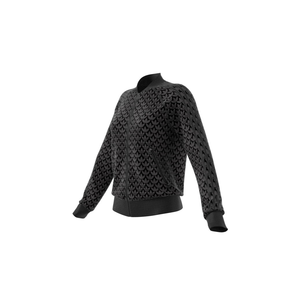 adidas Sportswear Trefoil Monogram SST 3-Stripes Full-Zip Hoodie Kadın Ceket