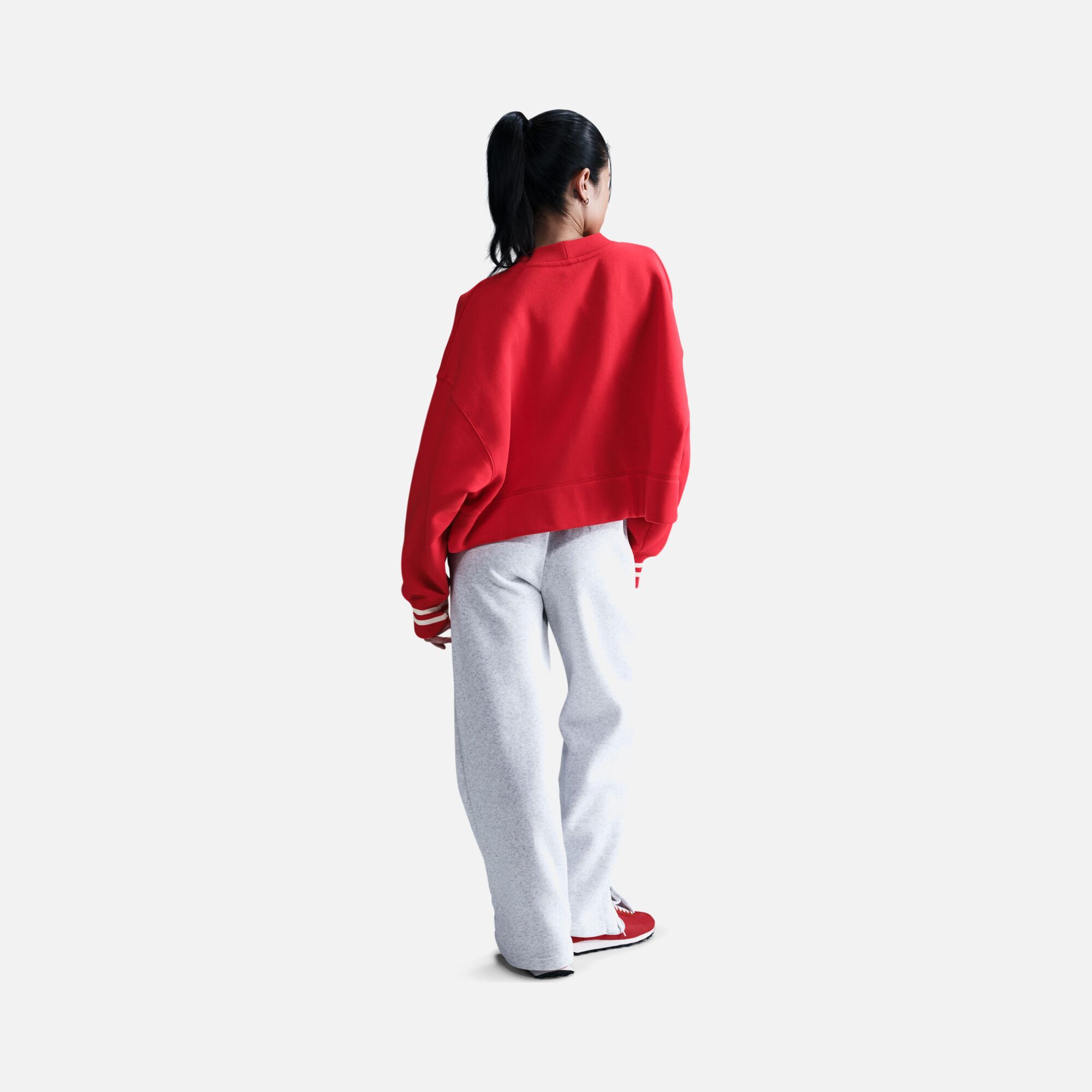 Nike Sportswear Phoenix Fleece Over-Oversized Graphic Full-Snaps Kadın Ceket