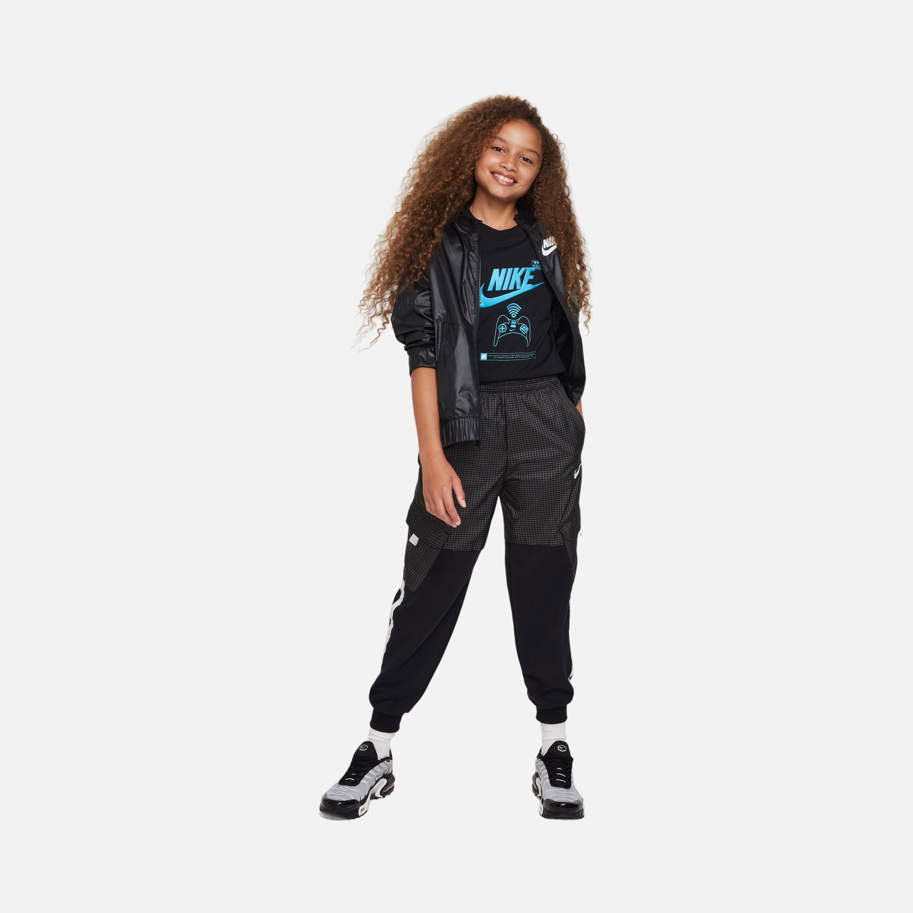 Nike Sportswear Futura Fill ''Swoosh Measuring Device Graphic'' Short-Sleeve Çocuk Tişört