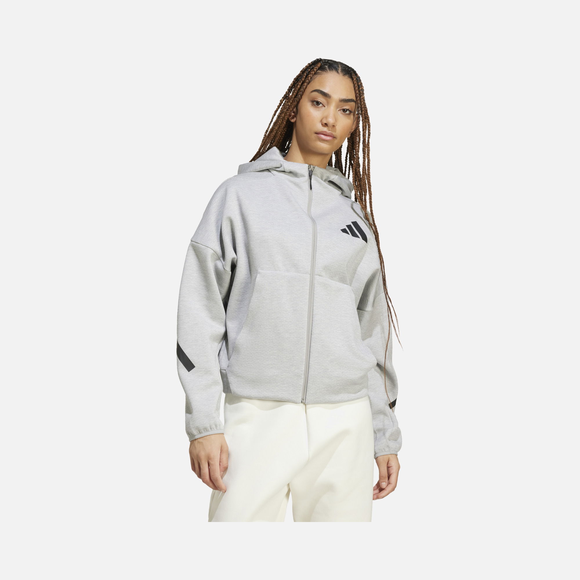 adidas Sportswear Z.N.E. Primeknit Fabric Full-Zip Hoodie Kadın Sweatshirt