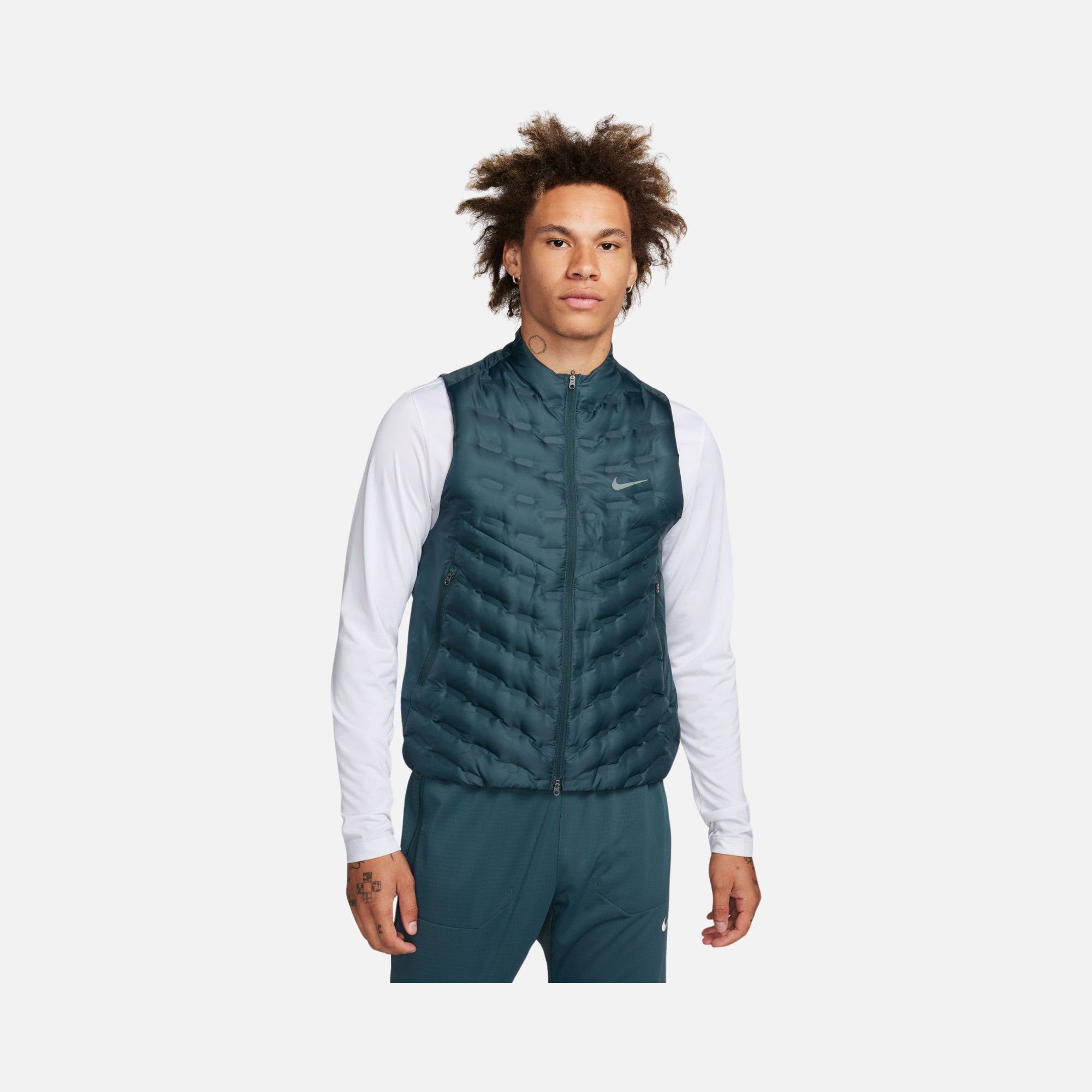 Nike Therma-Fit ADV AeroLoft Repel Down Running Full-Zip Erkek Yelek