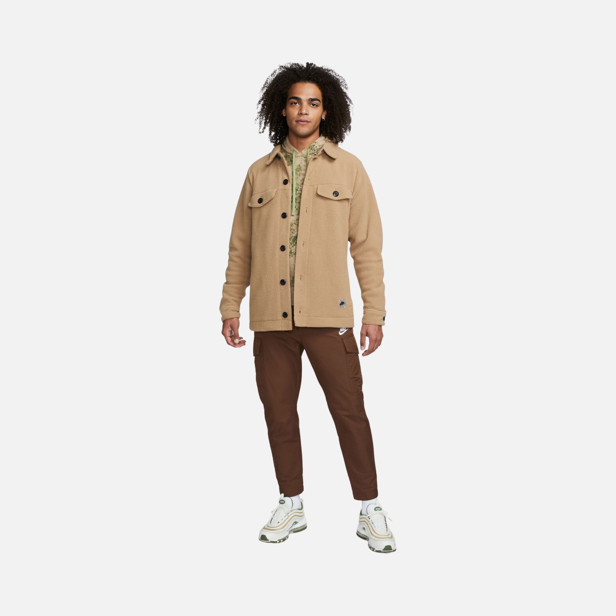 Nike Sportswear Sport Utility Sherpa Full-Length Button Erkek Ceket
