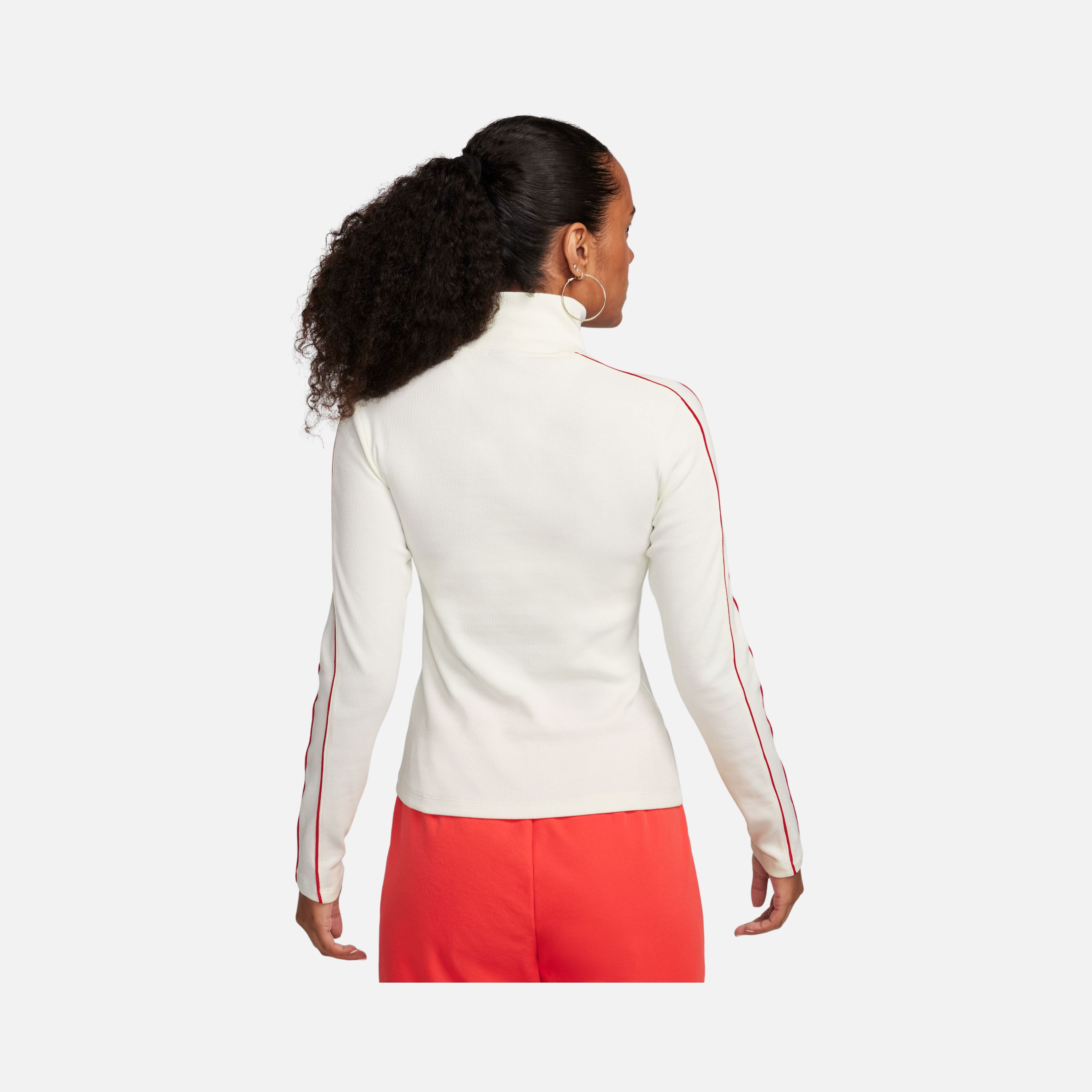Nike Sportswear Stretchy Twill Turtleneck Long-Sleeve Kadın Tişört