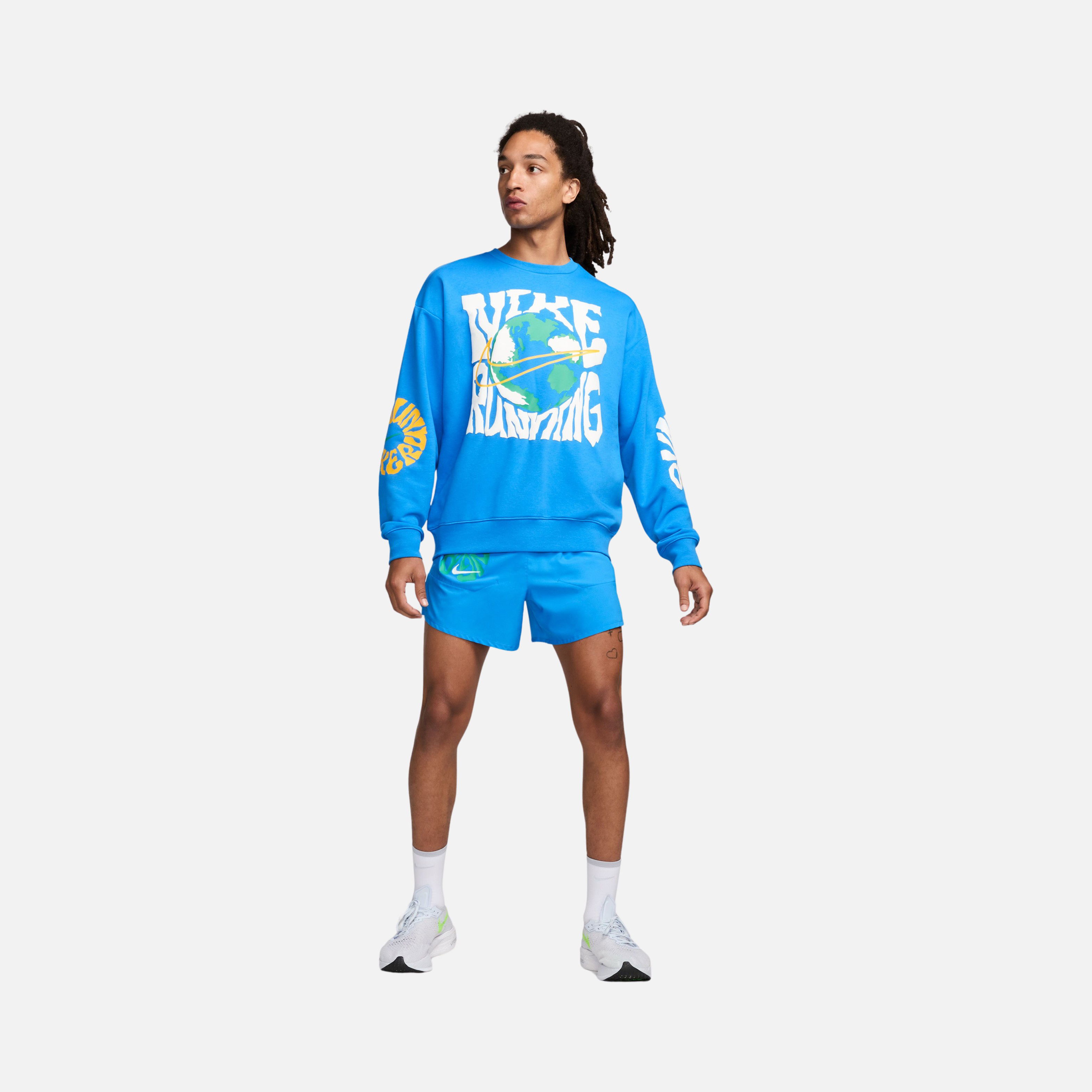 Nike Dri-Fit Run Energy Fleece Running Crew Erkek Sweatshirt