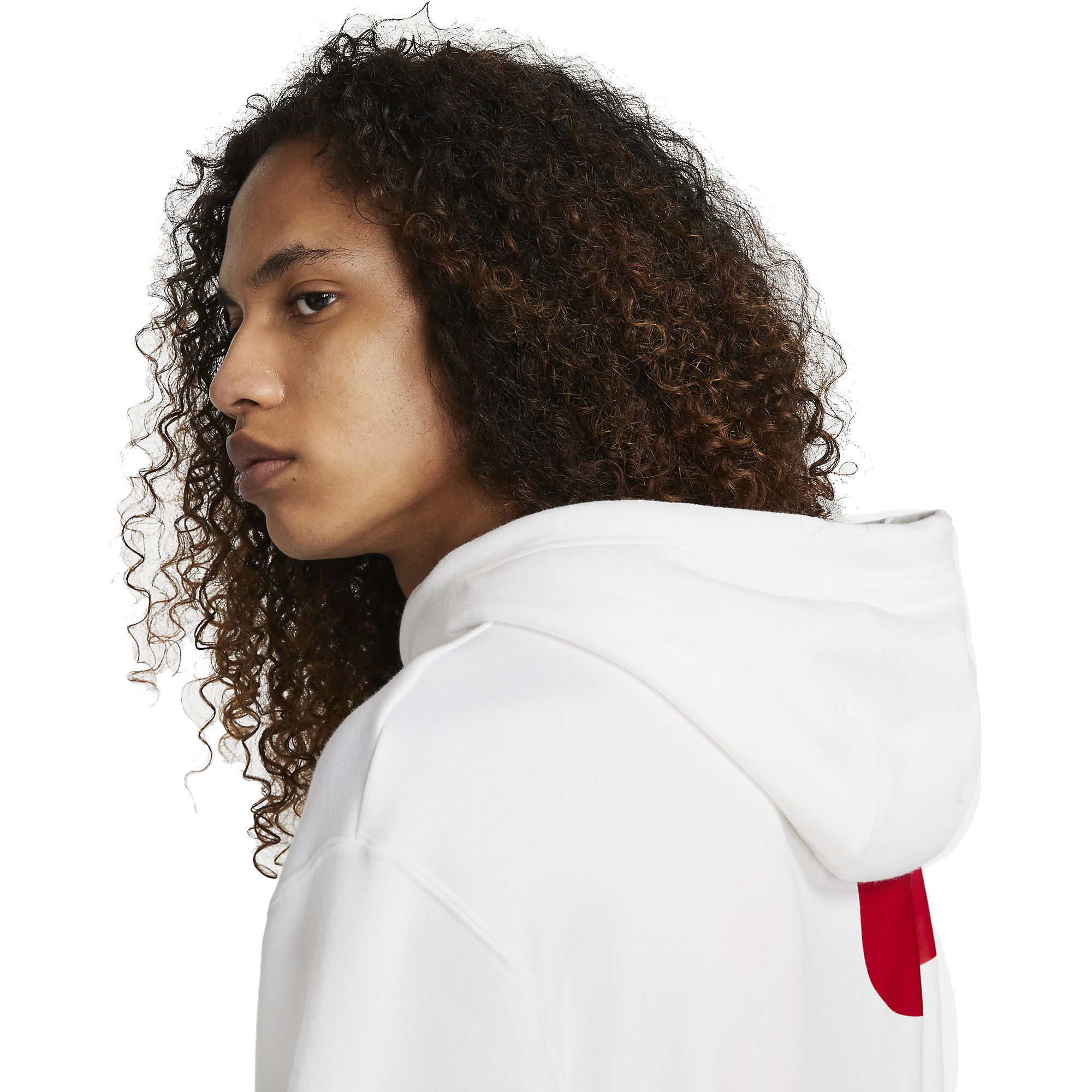 Nike Sportswear Swoosh Pullover Semi-Brushed-Back Hoodie Erkek Sweatshirt