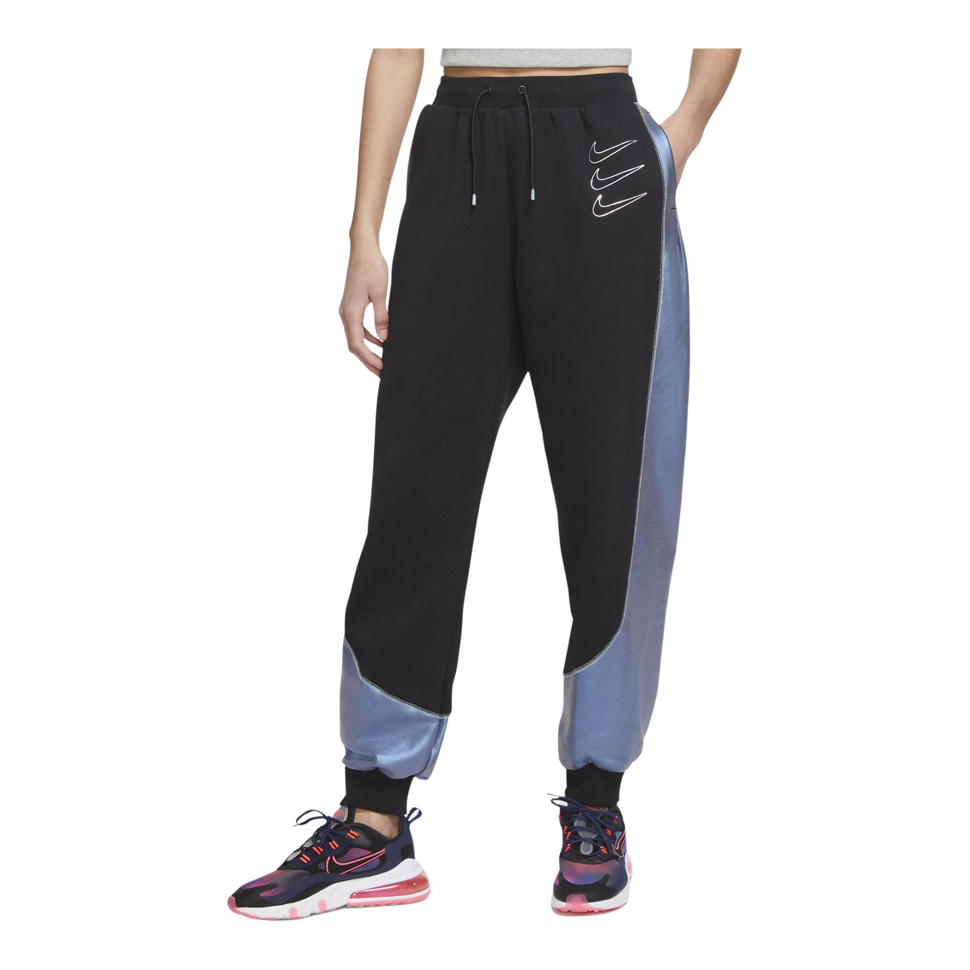 Nike Sportswear Fleece Graphic Mid-Rise Opal Shine Kadın Eşofman Altı