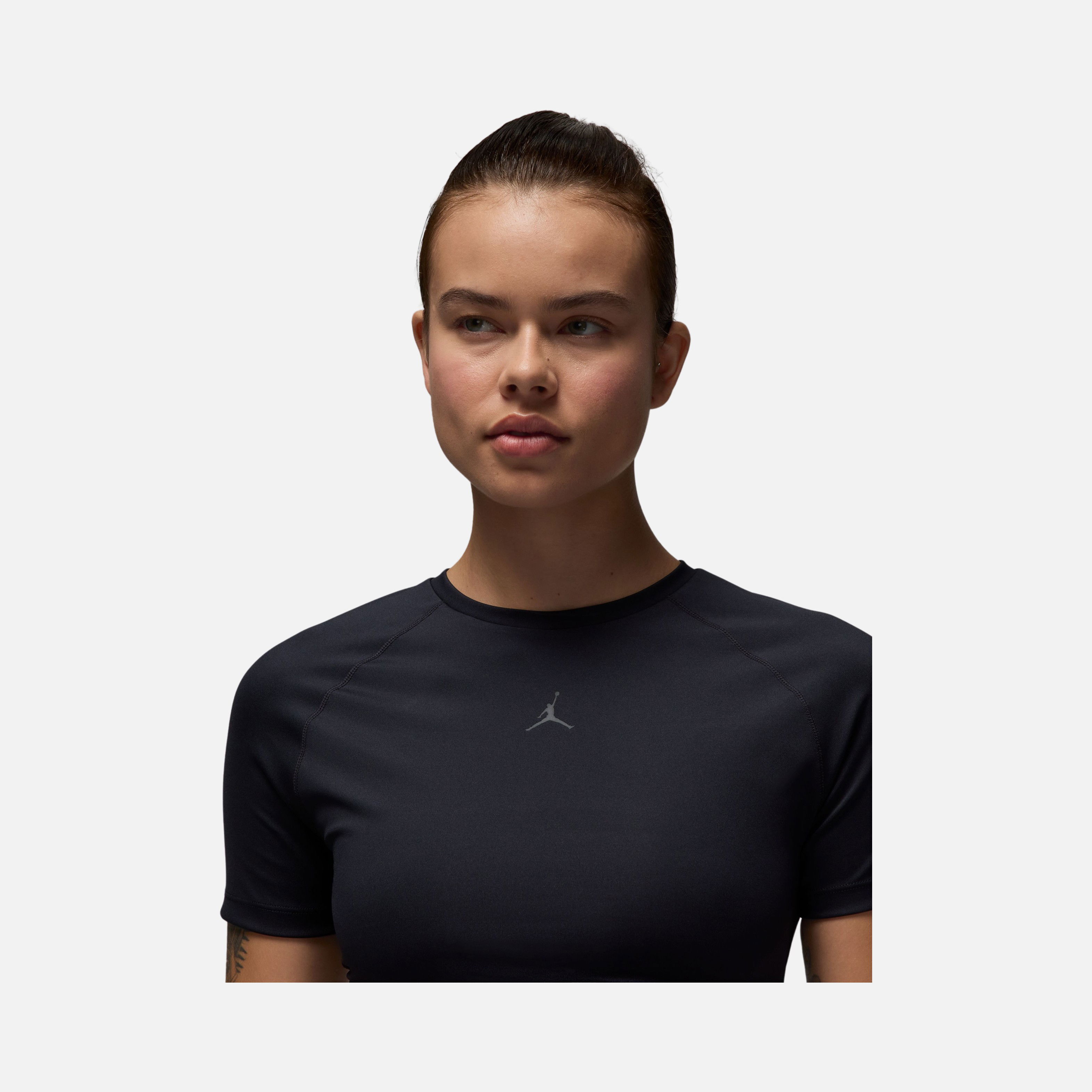 Nike Jordan Sport Bodycon Cropped Basketball Performance Short-Sleeve Kadın Tişört