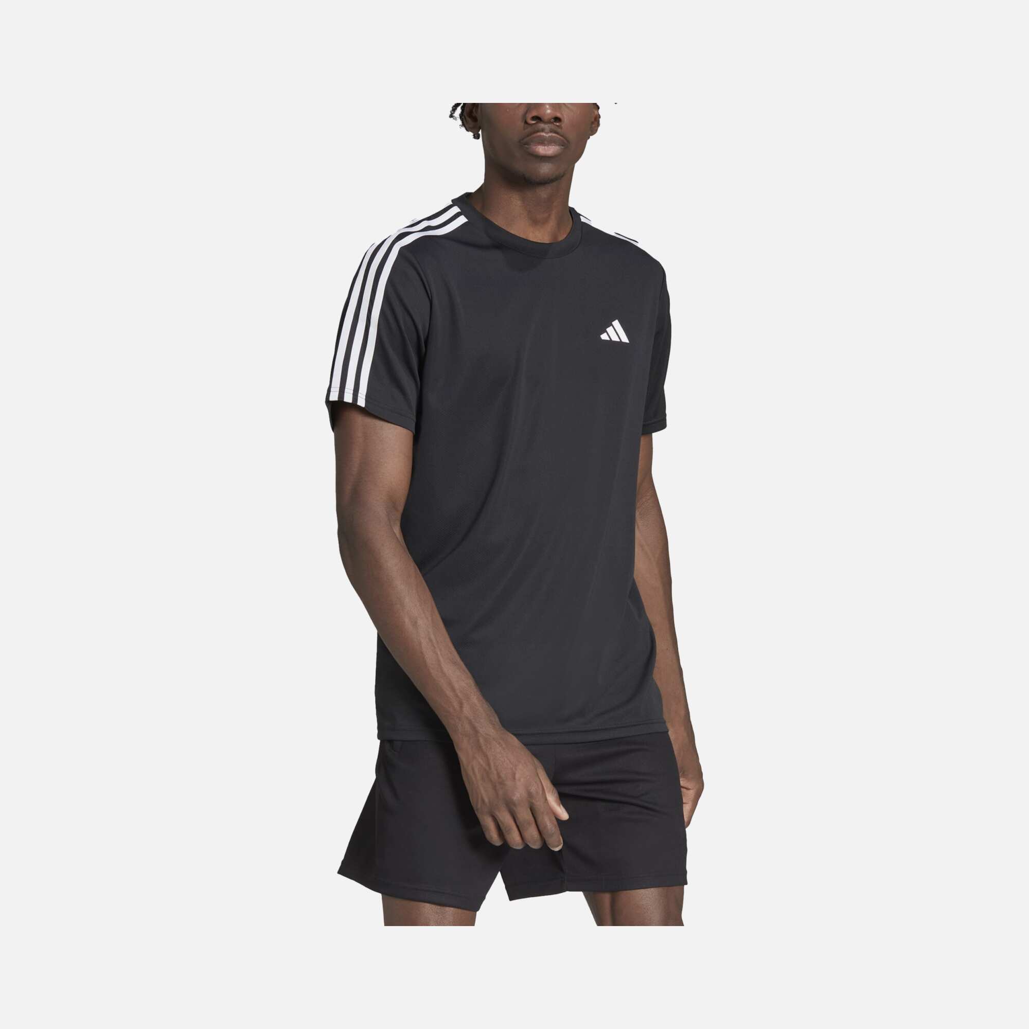 adidas Train Essentials 3-Stripes Gym & Training Short-Sleeve Erkek Tişört