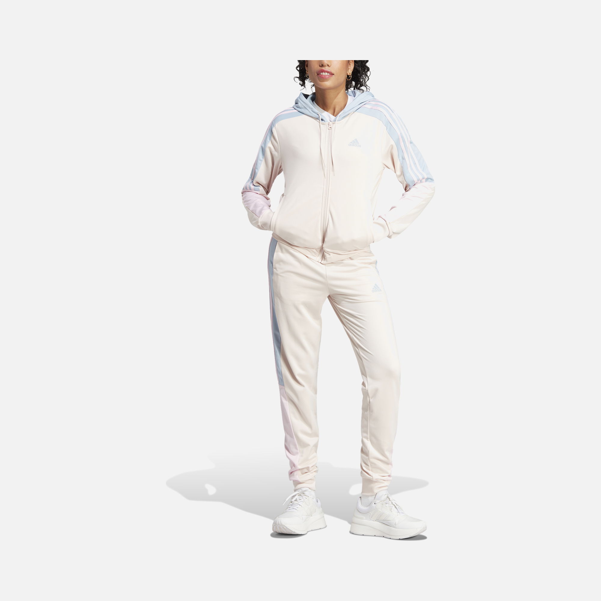 adidas Sportswear Boldblock Full-Zip 3-Stripes Kadın Eşofman Takımı