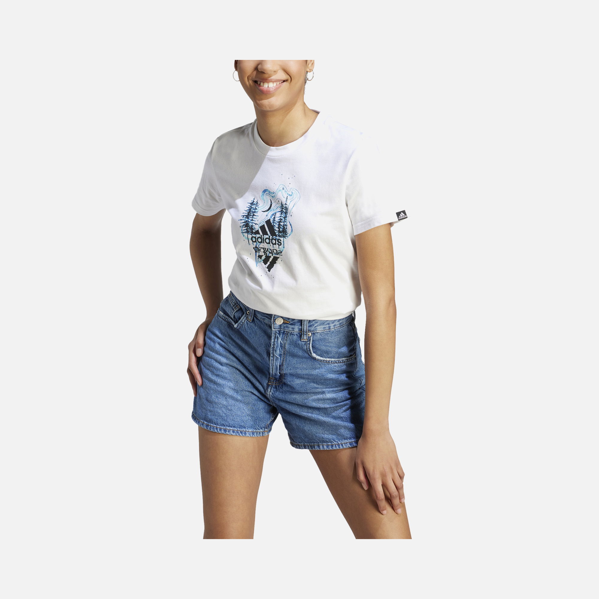 adidas Sportswear Mystic Nature Graphic Short-Sleeve Kadın Tişört