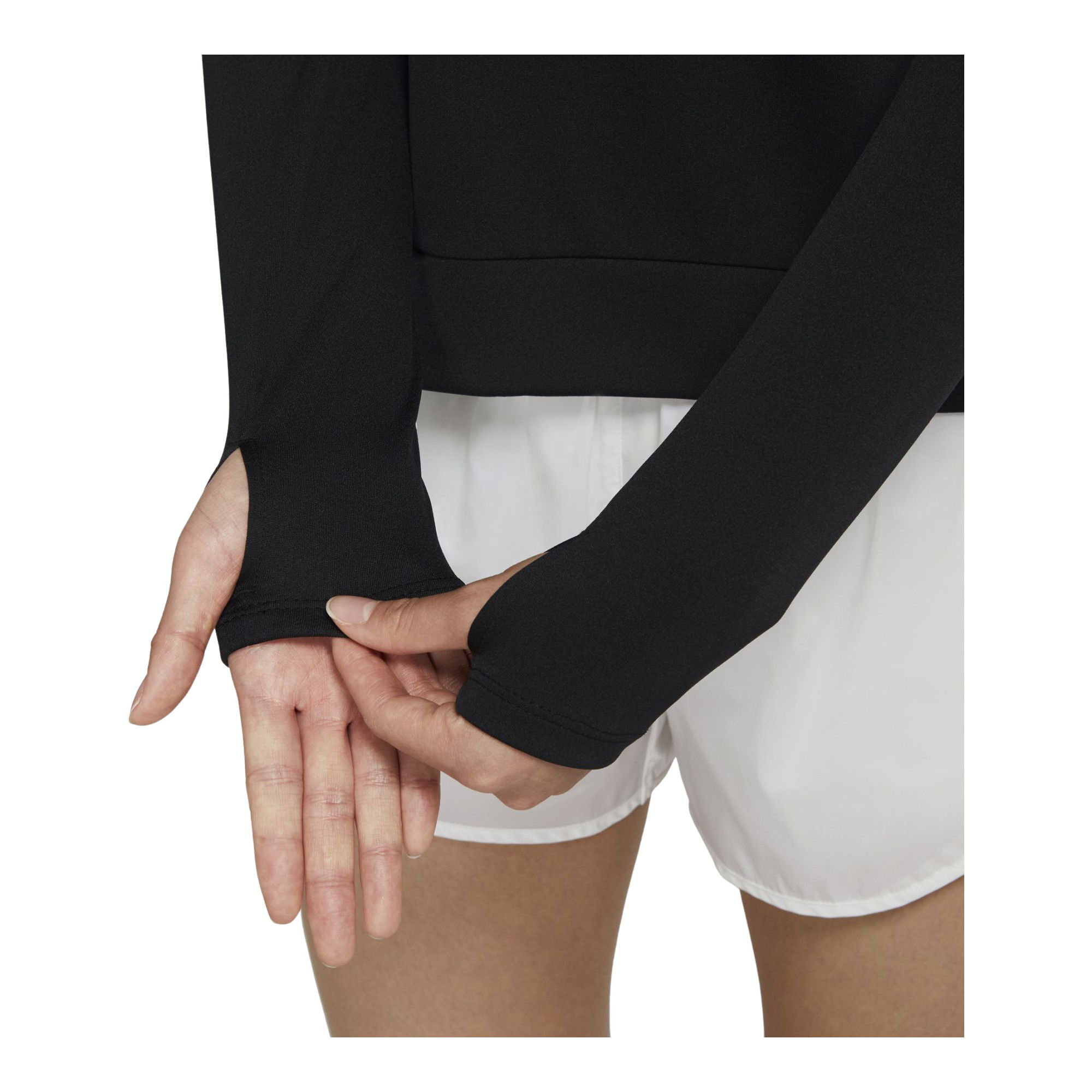 Nike Swoosh Running Half-Zip Long-Sleeve Kadın Tişört