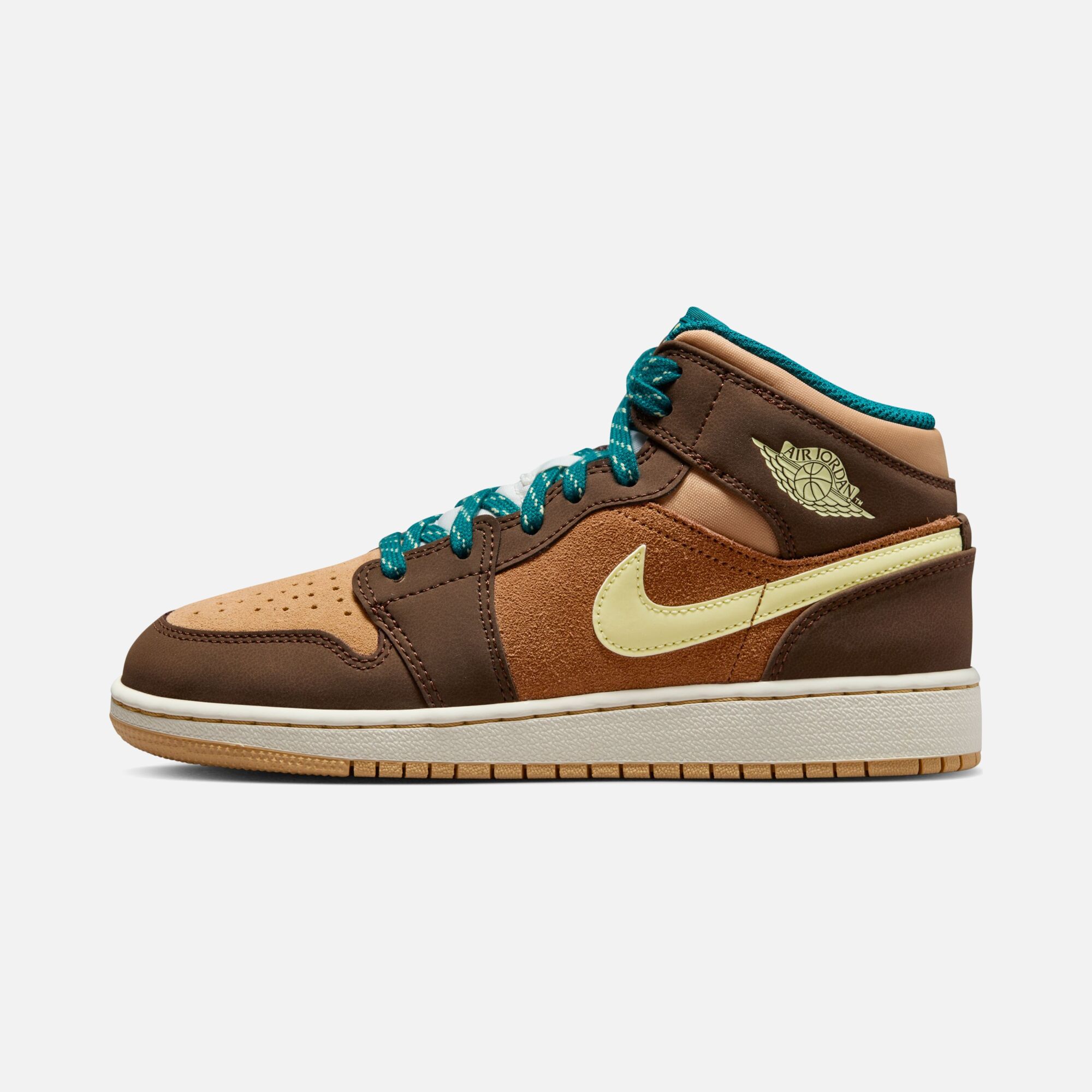 Nike Air Jordan 1 Mid SE ''Suede & Leather Details'' (GS) Spor Ayakkabı