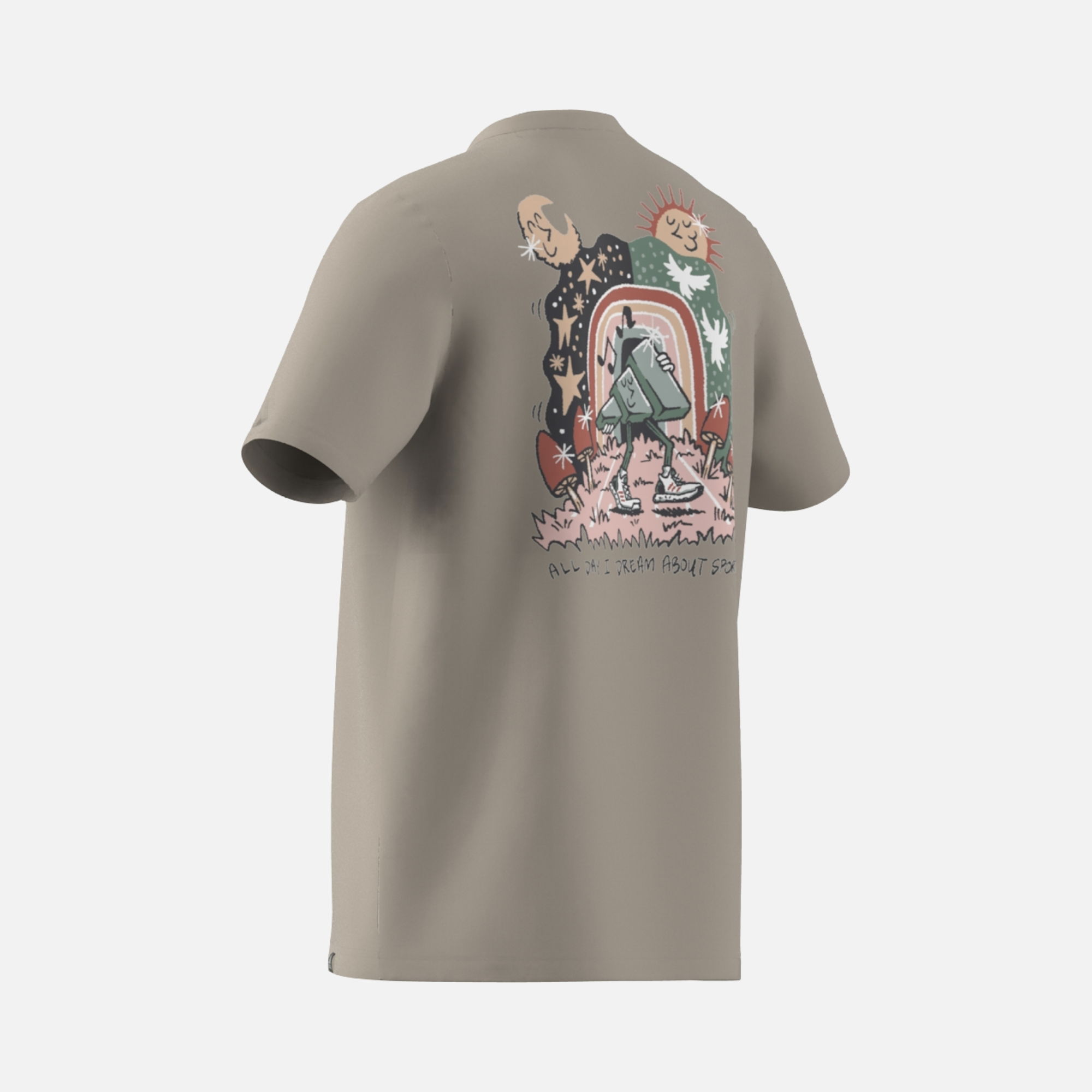 adidas Sportswear Elevated Doodle Puff Graphic Short-Sleeve Erkek Tişört