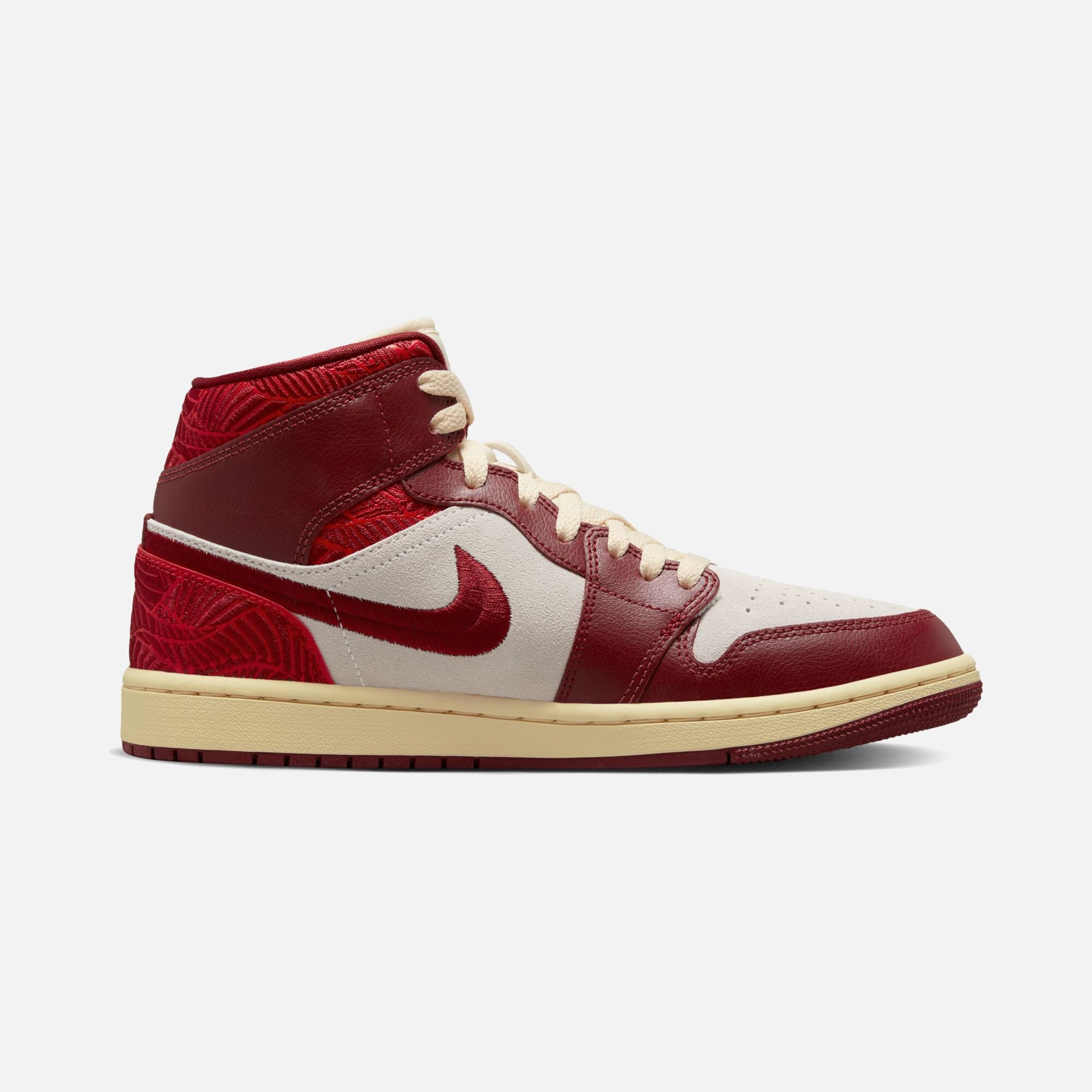 Nike Air Jordan 1 Mid SE "Tiki Leaf" Kadın Spor Ayakkabı