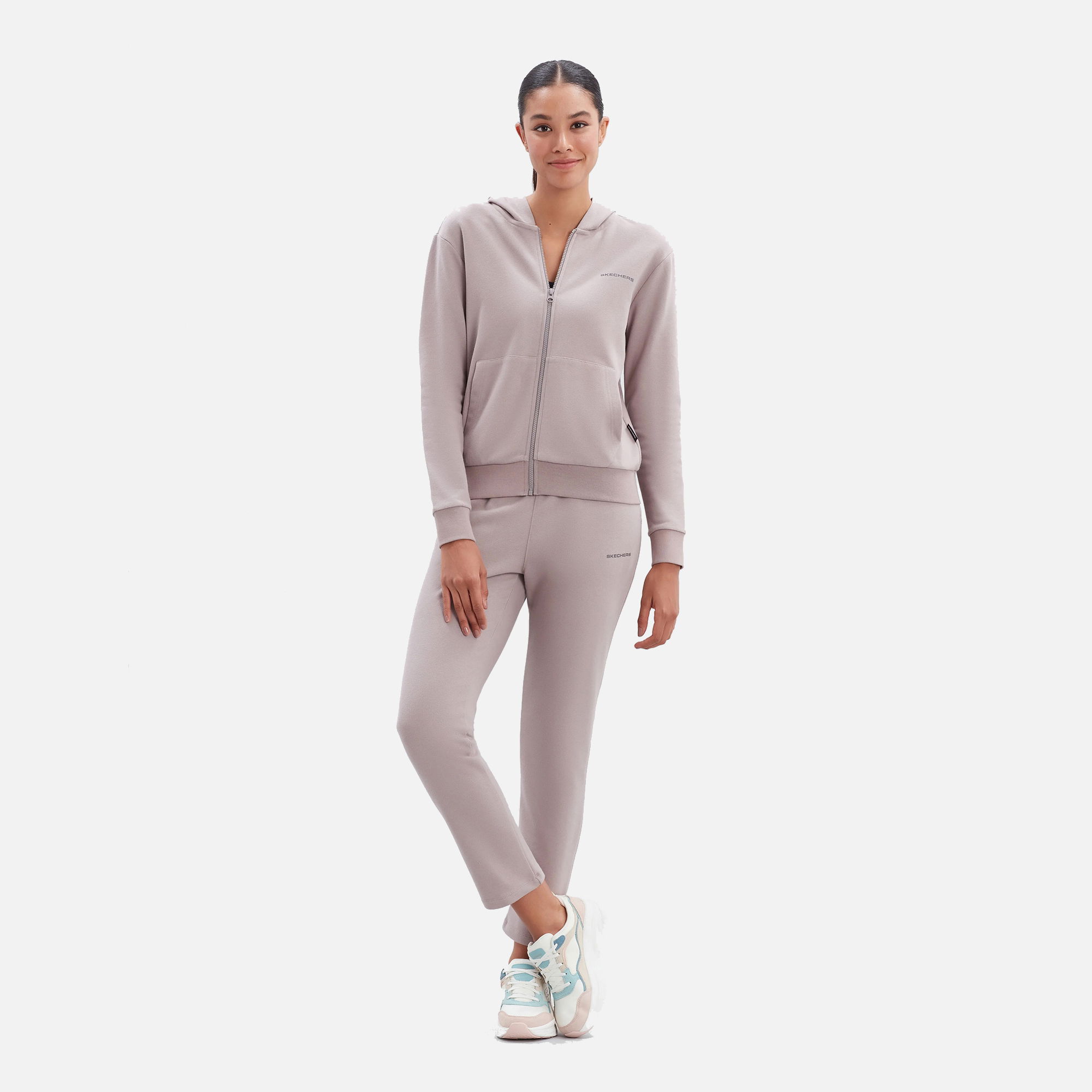 Skechers Sportswear New Basics Full-Zip Hoodie Kadın Sweatshirt