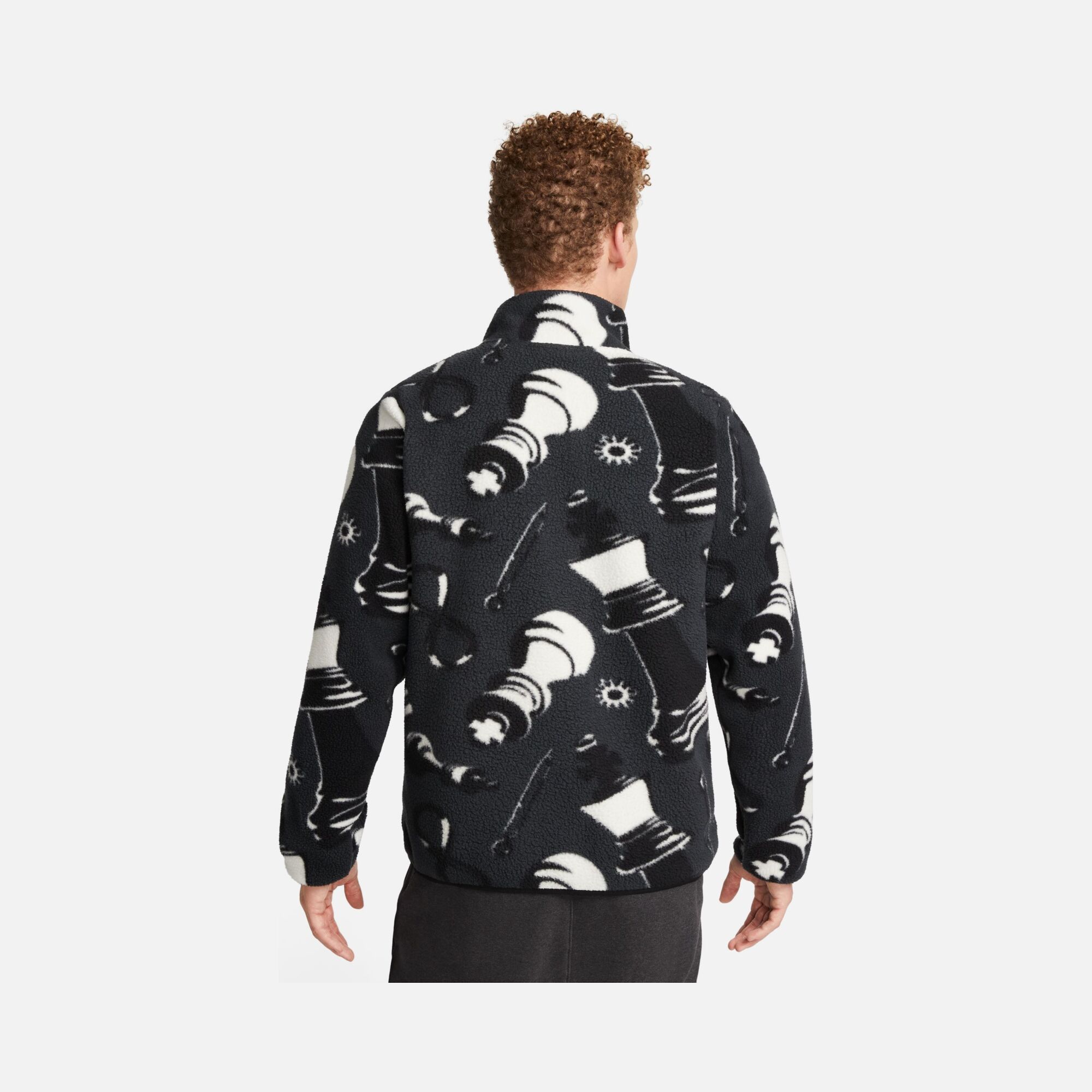 Nike LeBron James Chess and Clock Graphic Fleece Full-Zip Erkek Ceket
