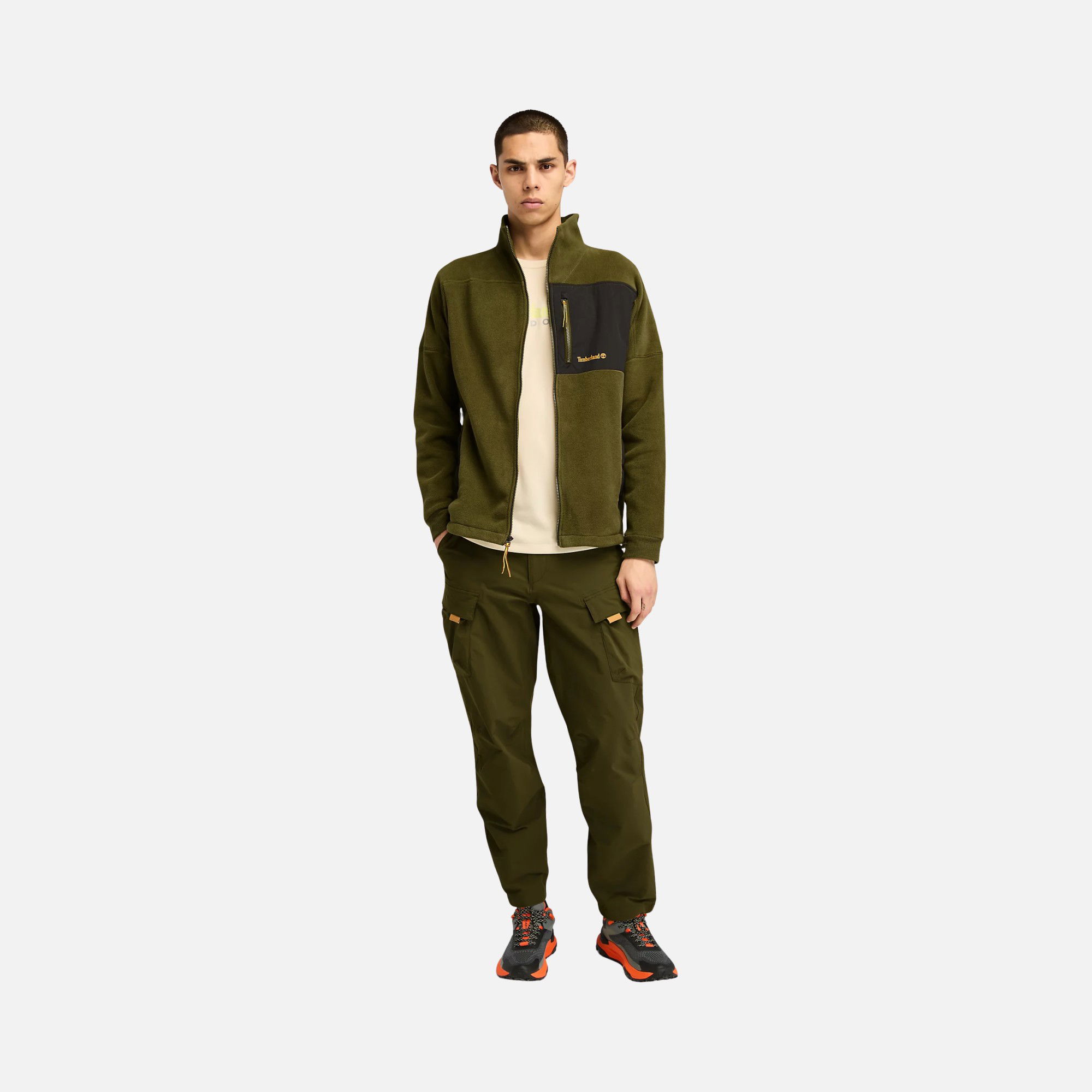 Timberland Polartec Mix Media Fleece Full-Zip Erkek Ceket