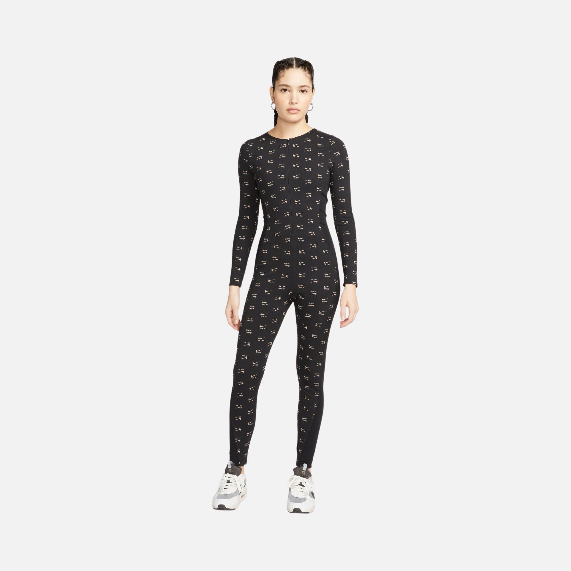 Nike Sportswear Air Printed Full-Zip Long-Sleeve Kadın Tulum