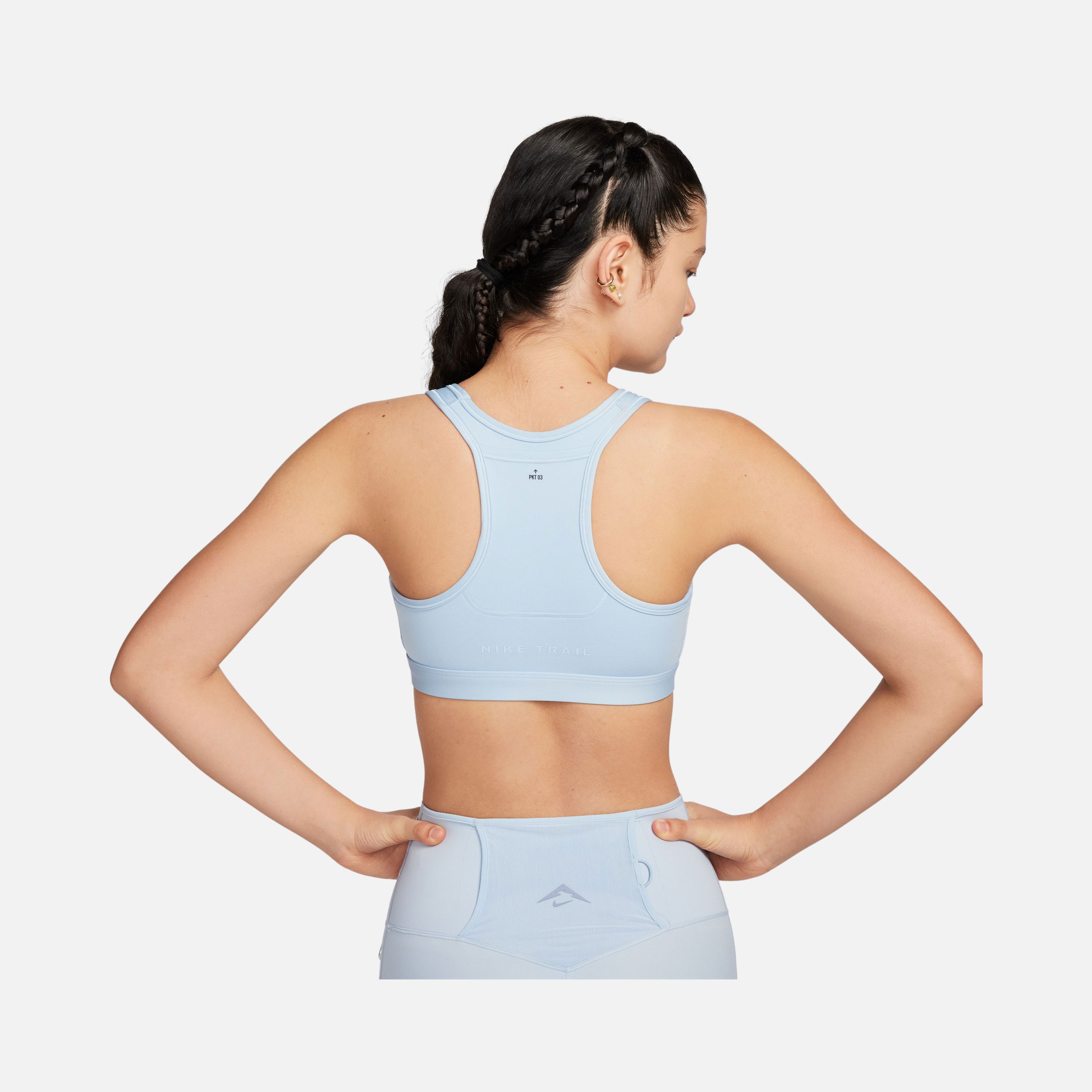 Nike Dri-Fit Swoosh On-The-Run Trail Medium-Support Kadın Bra