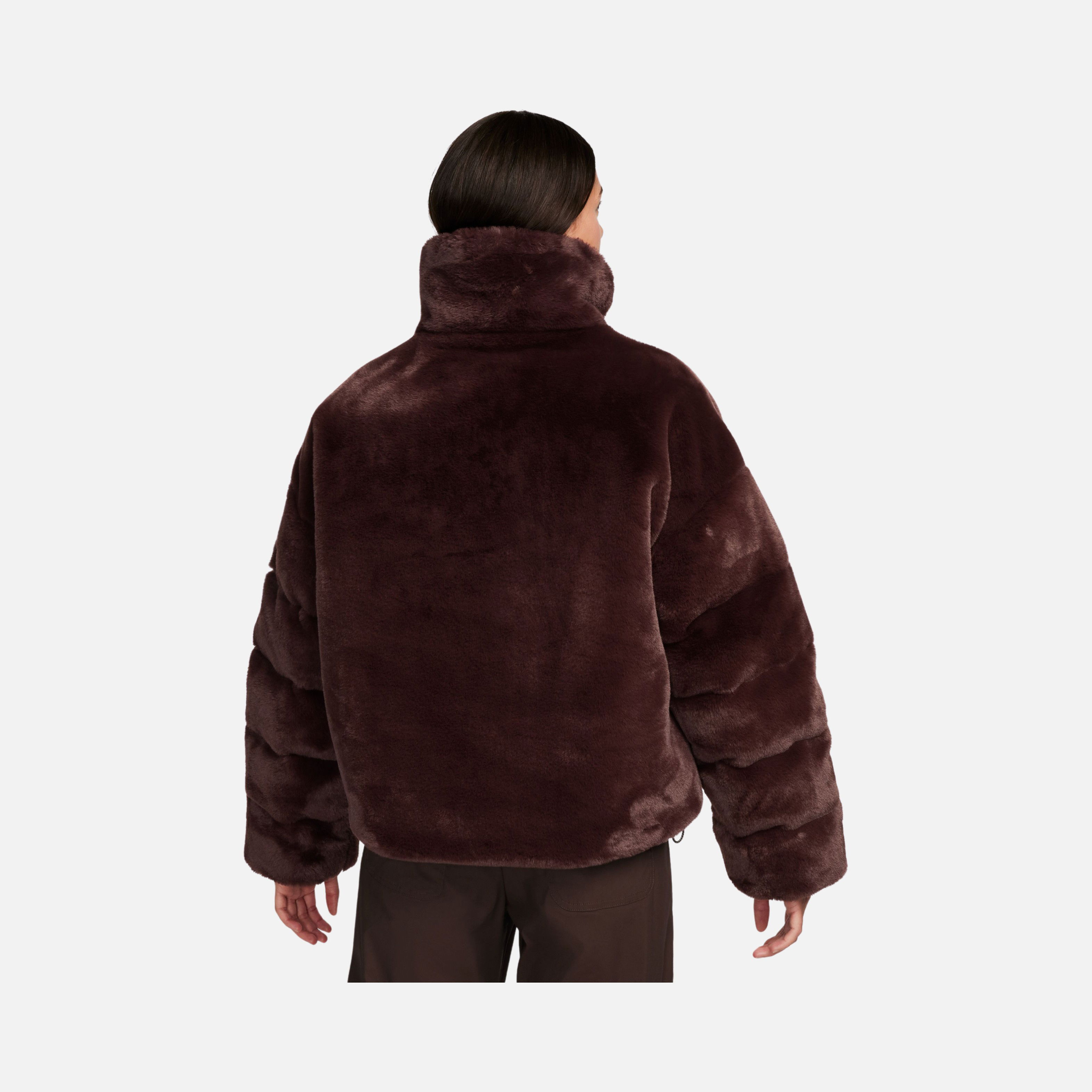Nike Sportswear Essential Oversized Faux Fur Puffer Full-Zip Kadın Ceket
