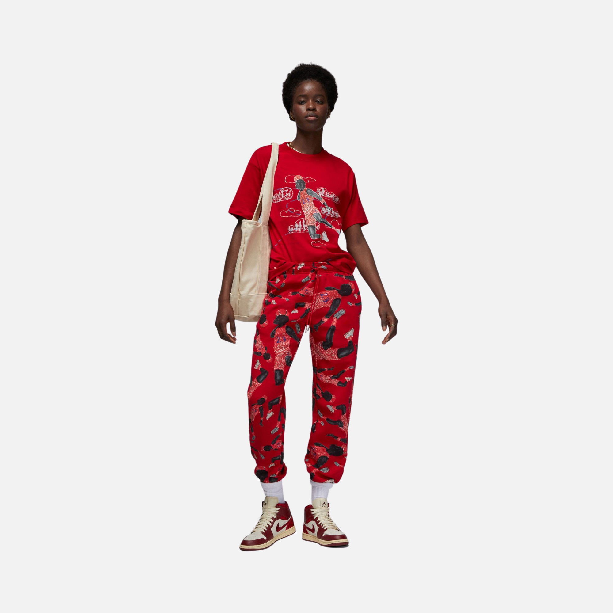 Nike Jordan Artist Series by Parker Duncan Short-Sleeve Kadın Tişört