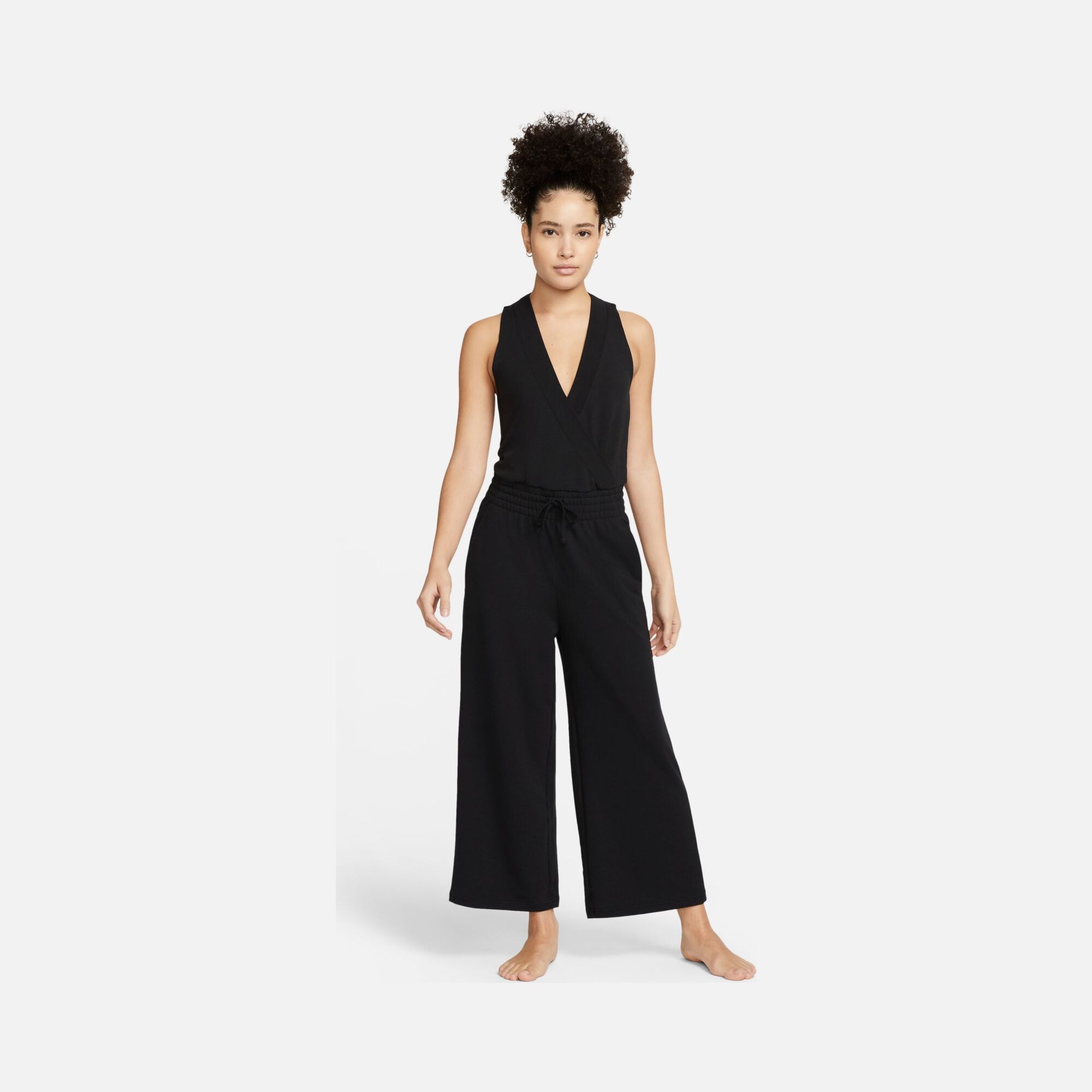 Nike Yoga Dri-Fit French Terry Wrapper Drawstring Waist Kadın Tulum