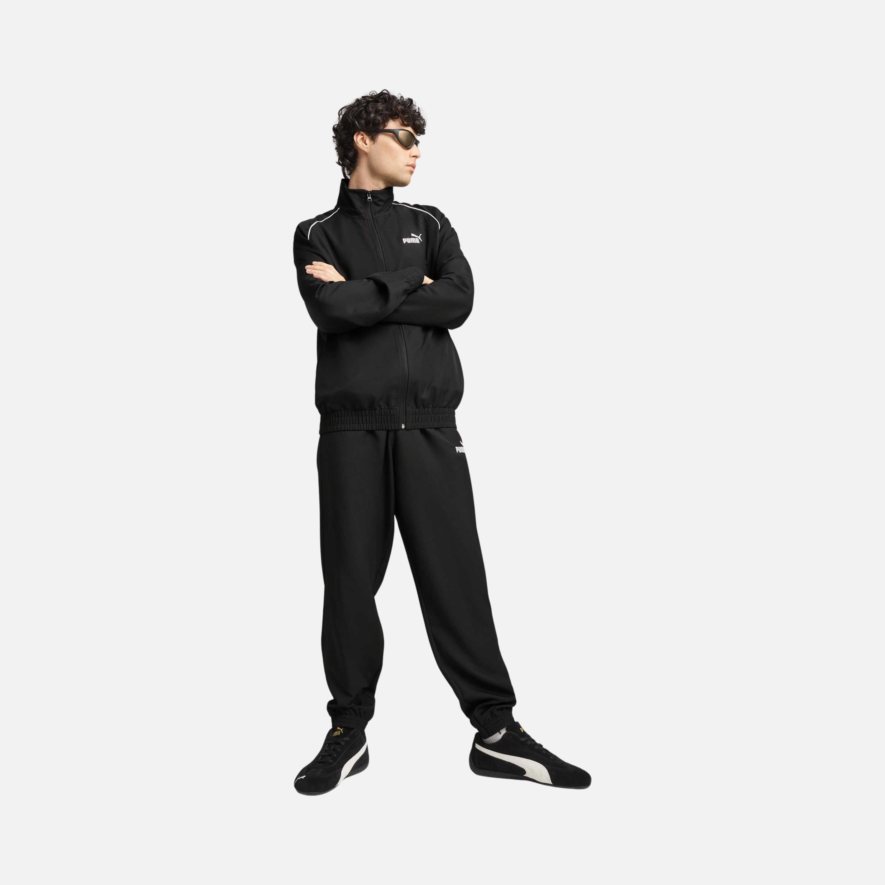 Puma Sportswear Woven Piping Regular-Fit Full-Zip Erkek Eşofman Takımı