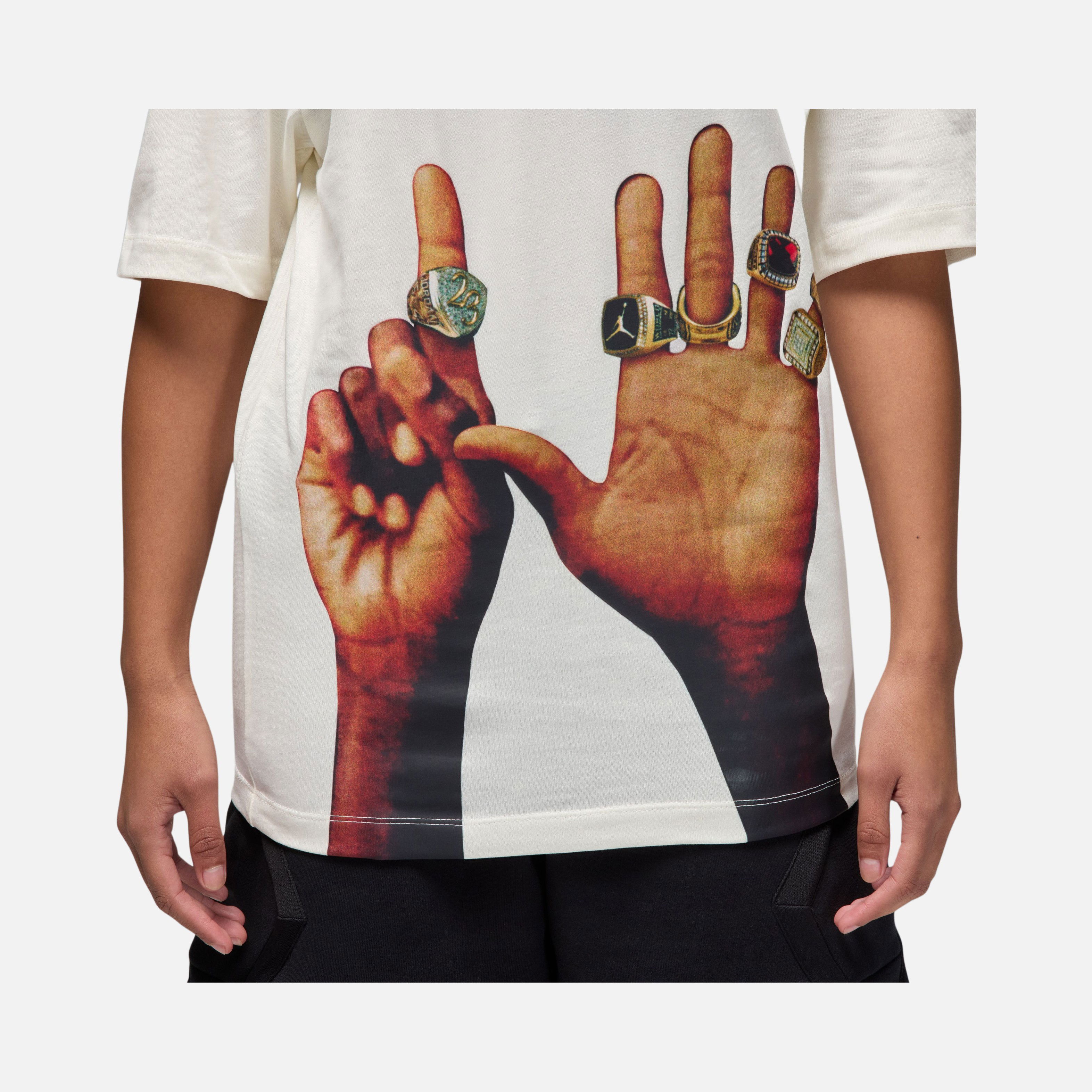 Nike Michael Jordan Flight MVP Rings 85 Graphics Crew Short-Sleeve Erkek Tişört