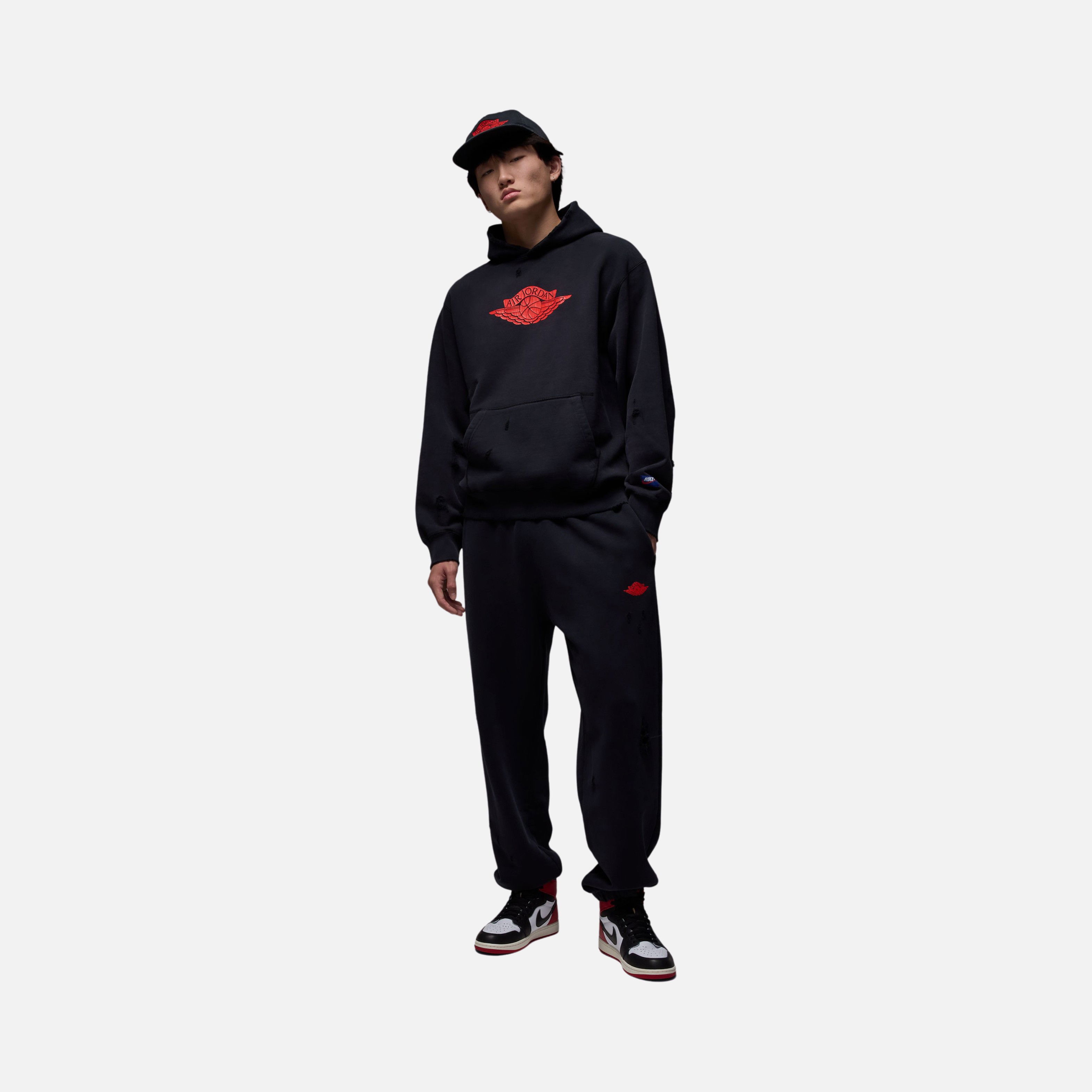 Nike Michael Jordan Rare Air Washed Fabric Fleece Pullover Basketball Hooded Erkek Sweatshirt