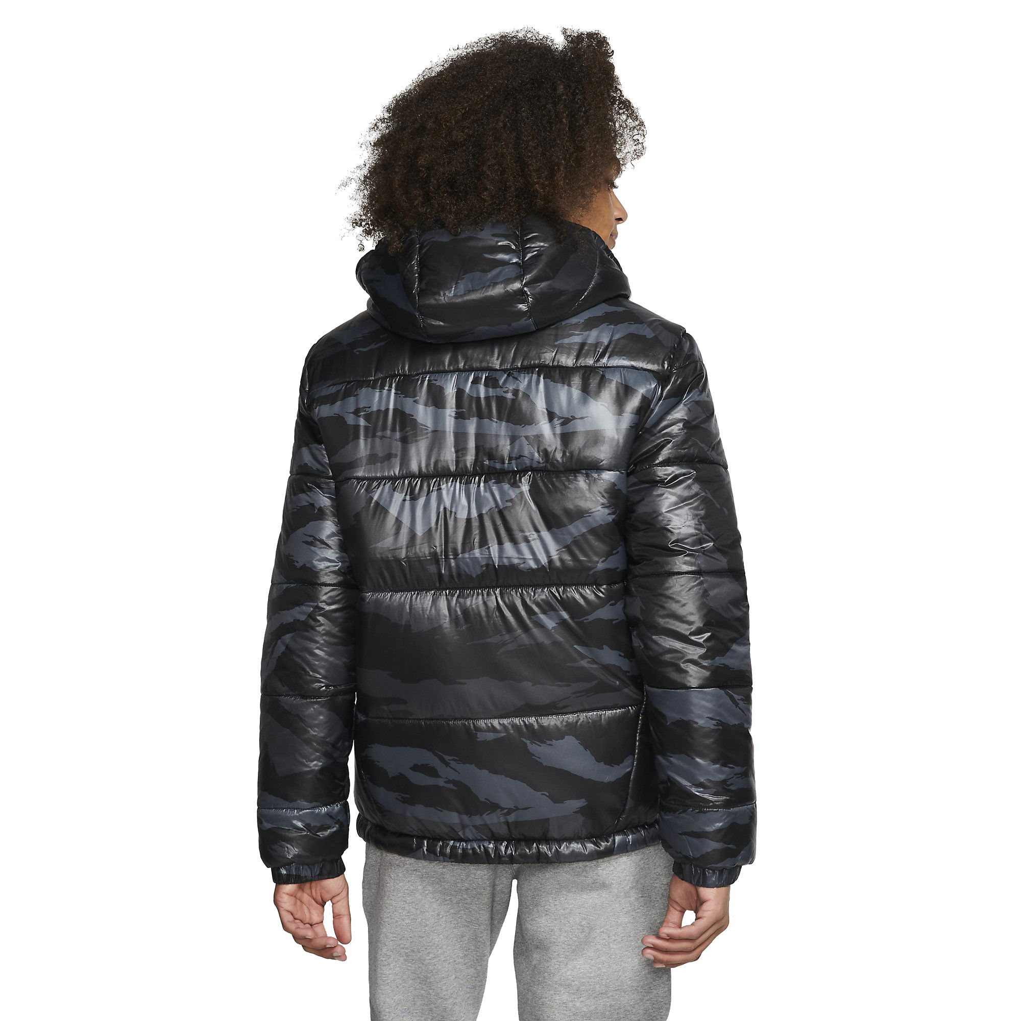 Nike Jordan Jumpman Air Camouflage Puffer Hoodie Erkek Mont