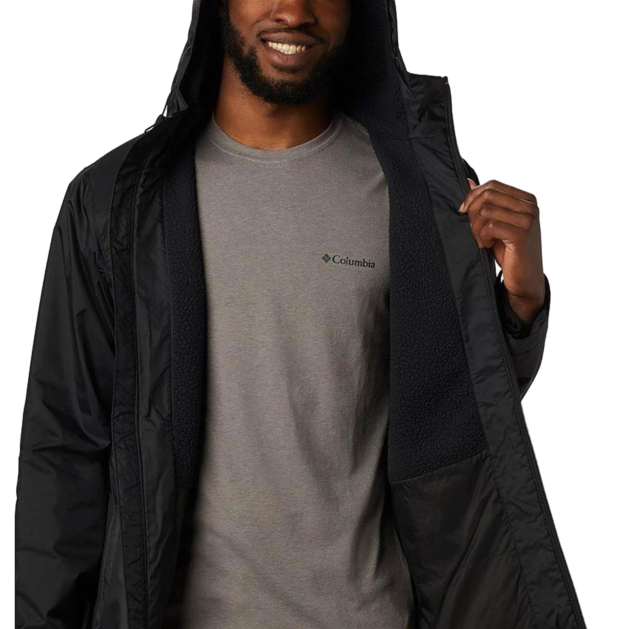 Columbia Glennaker™ Sherpa Lined Full-Zip Hoodie Erkek Ceket