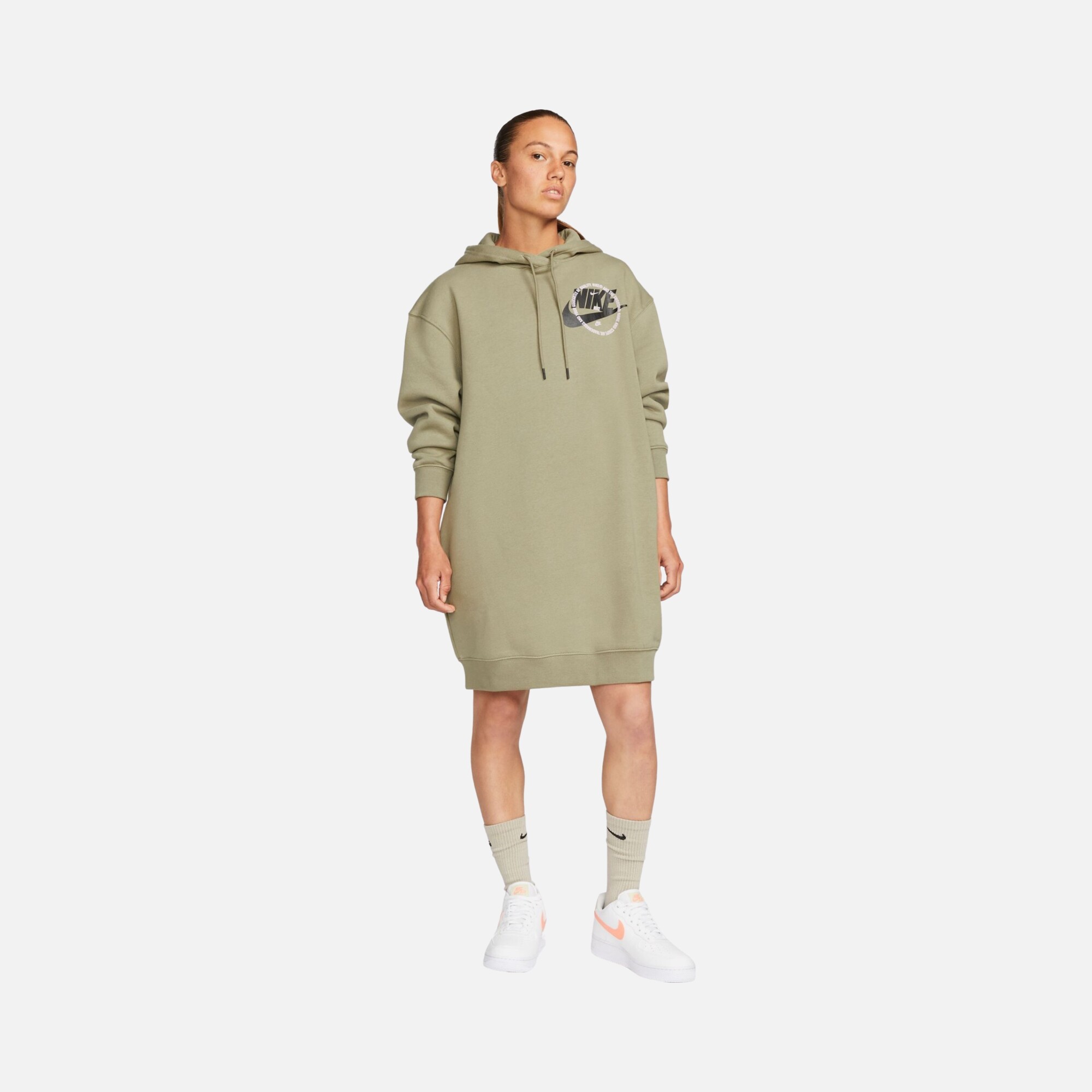 Nike Sportswear Graphic Fleece Hoodie Kadın Elbise