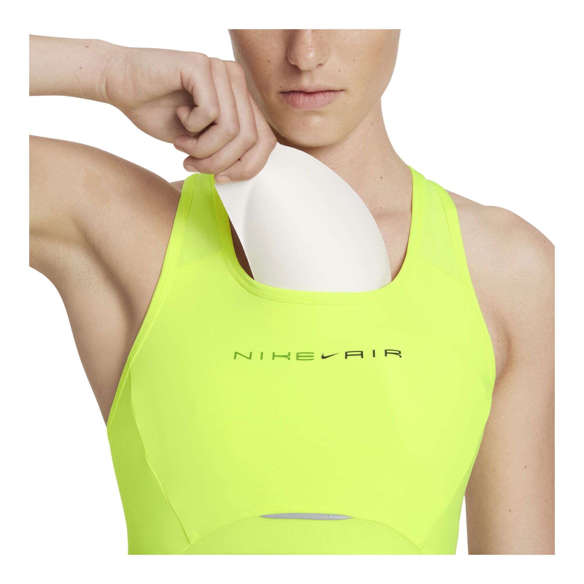Nike Air Dri-Fit Swoosh Reflective Medium-Support 1-Piece Kadın Bra