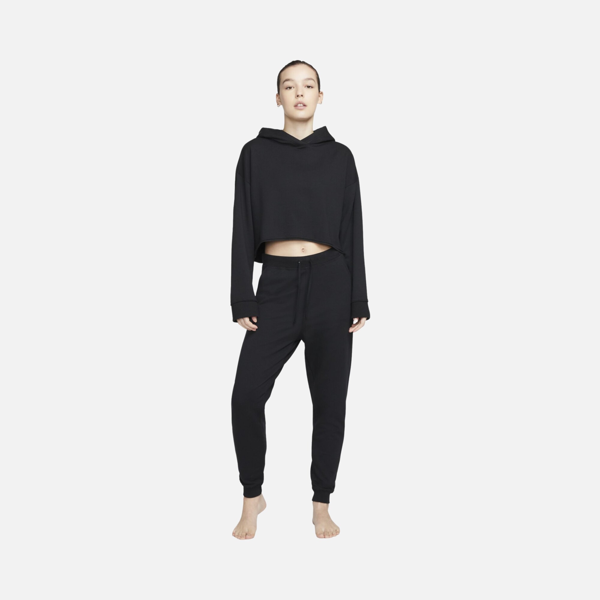 Nike Yoga Luxe Cropped Fleece Training Hoodie Kadın Sweatshirt
