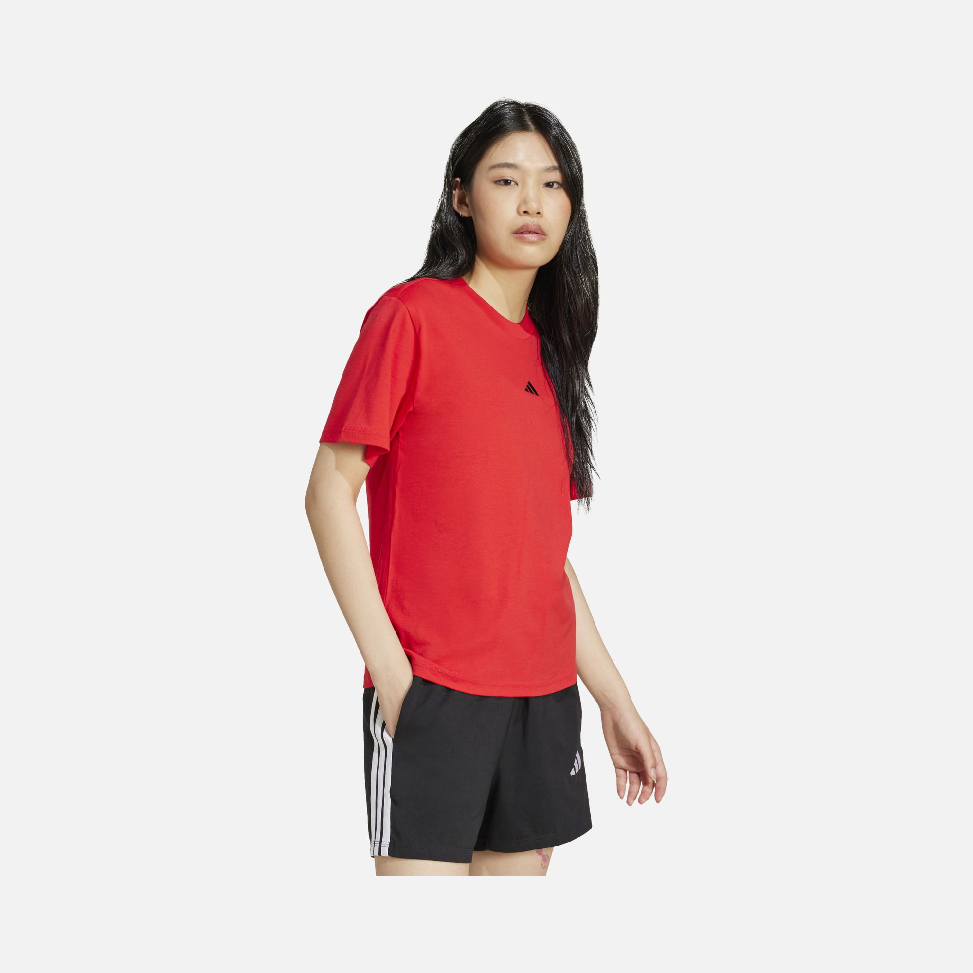 adidas Sportswear Essentials Small Logo Cotton Crew Neck Short-Sleeve Kadın Tişört