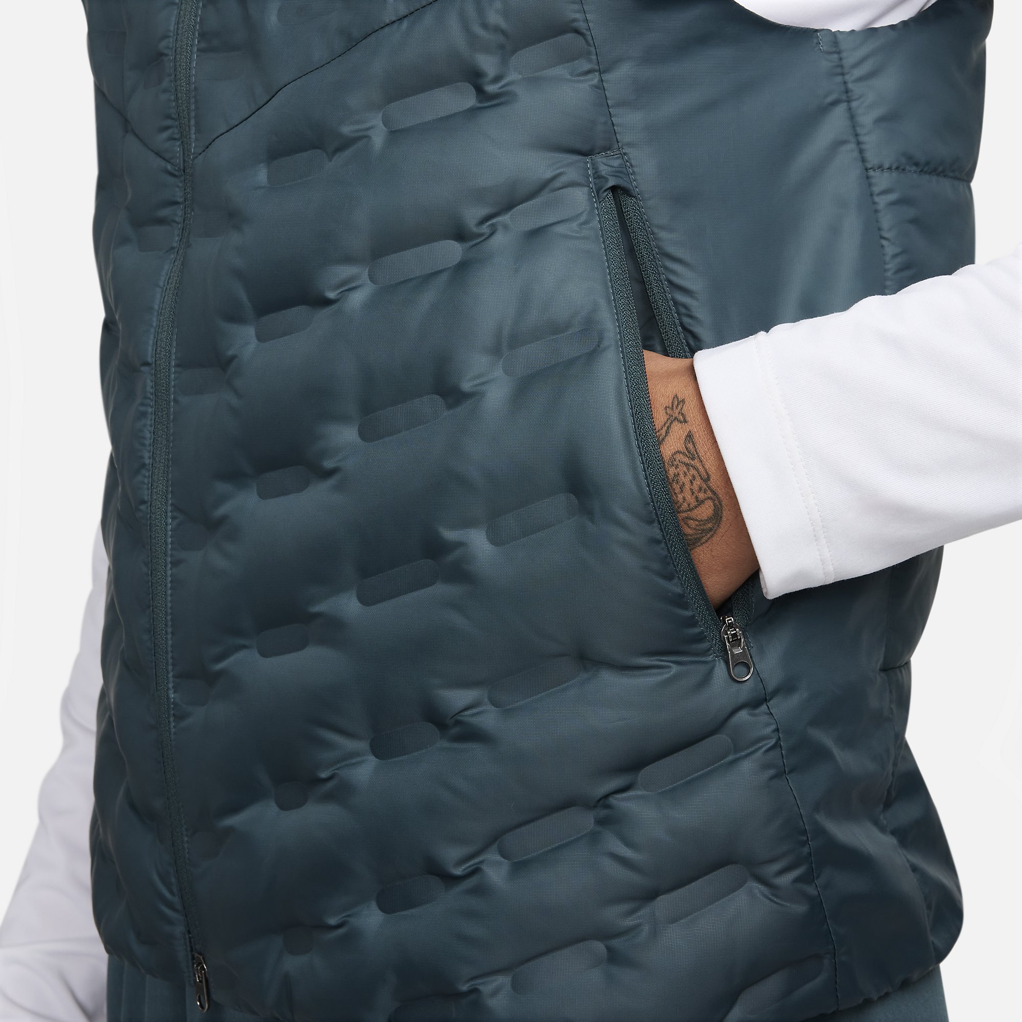 Nike Therma-Fit ADV AeroLoft Repel Down Running Full-Zip Erkek Yelek