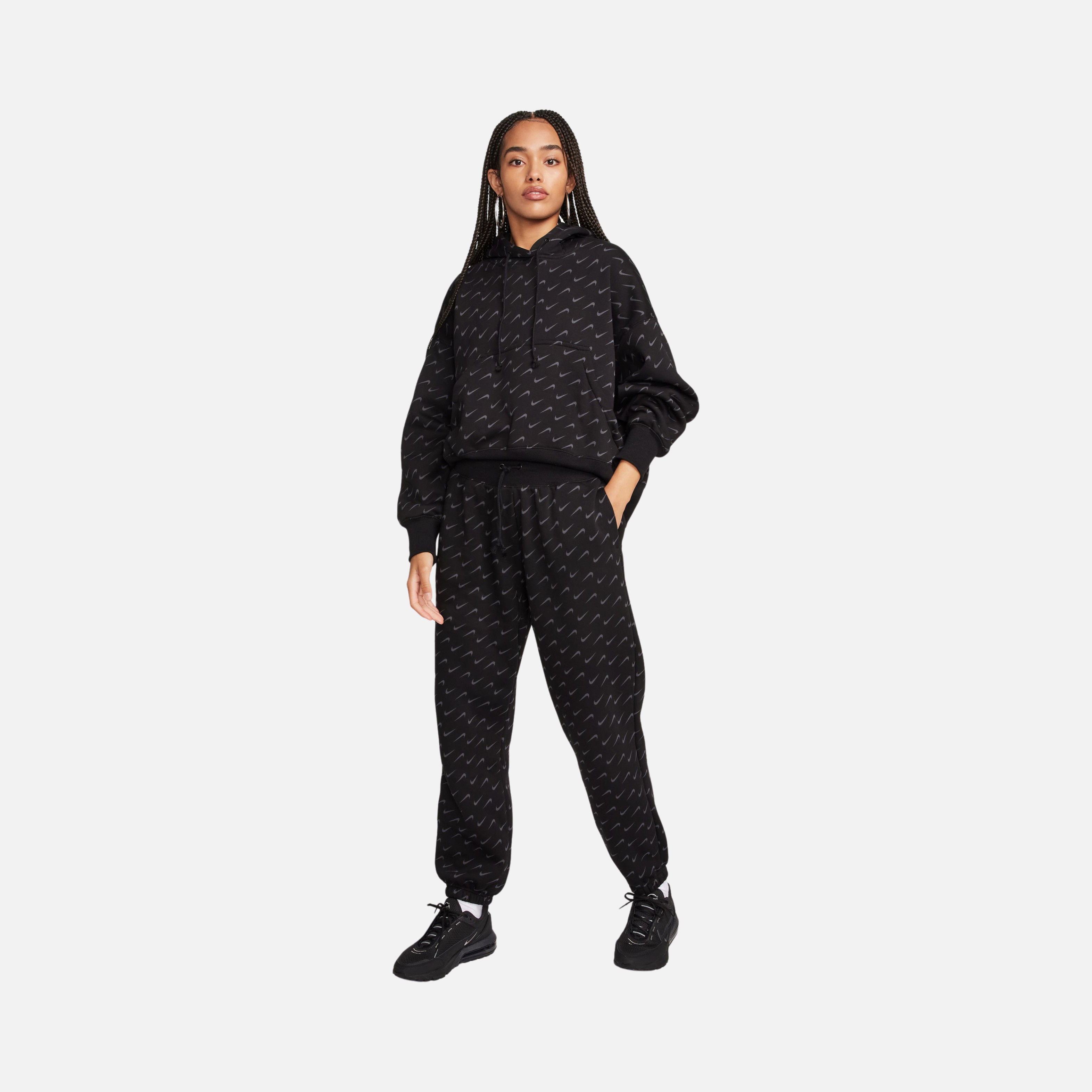 Nike Sportswear Phoenix Fleece Oversized All Over Printed Kadın Eşofman Altı
