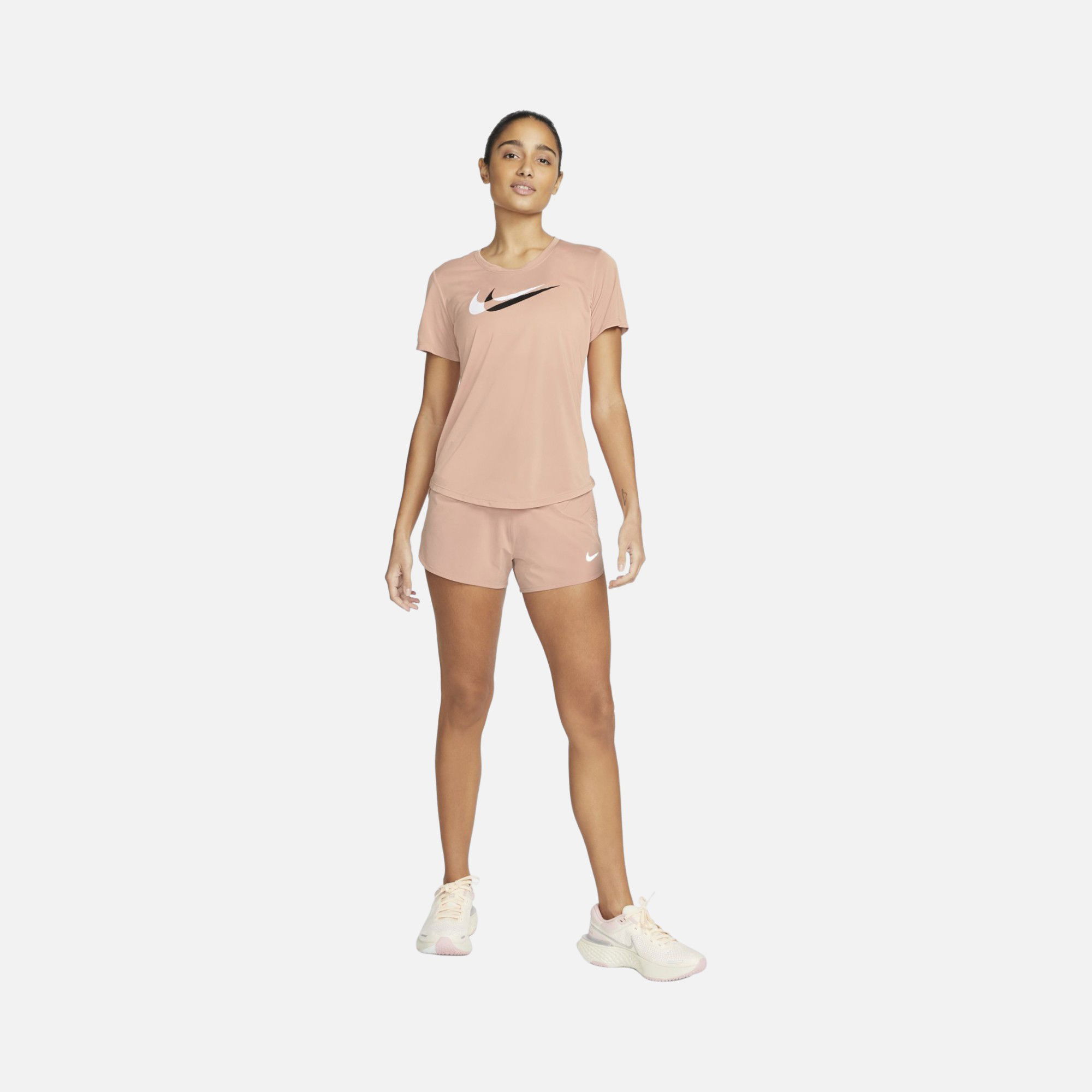 Nike Dri-Fit Swoosh Running Short-Sleeve Kadın Tişört