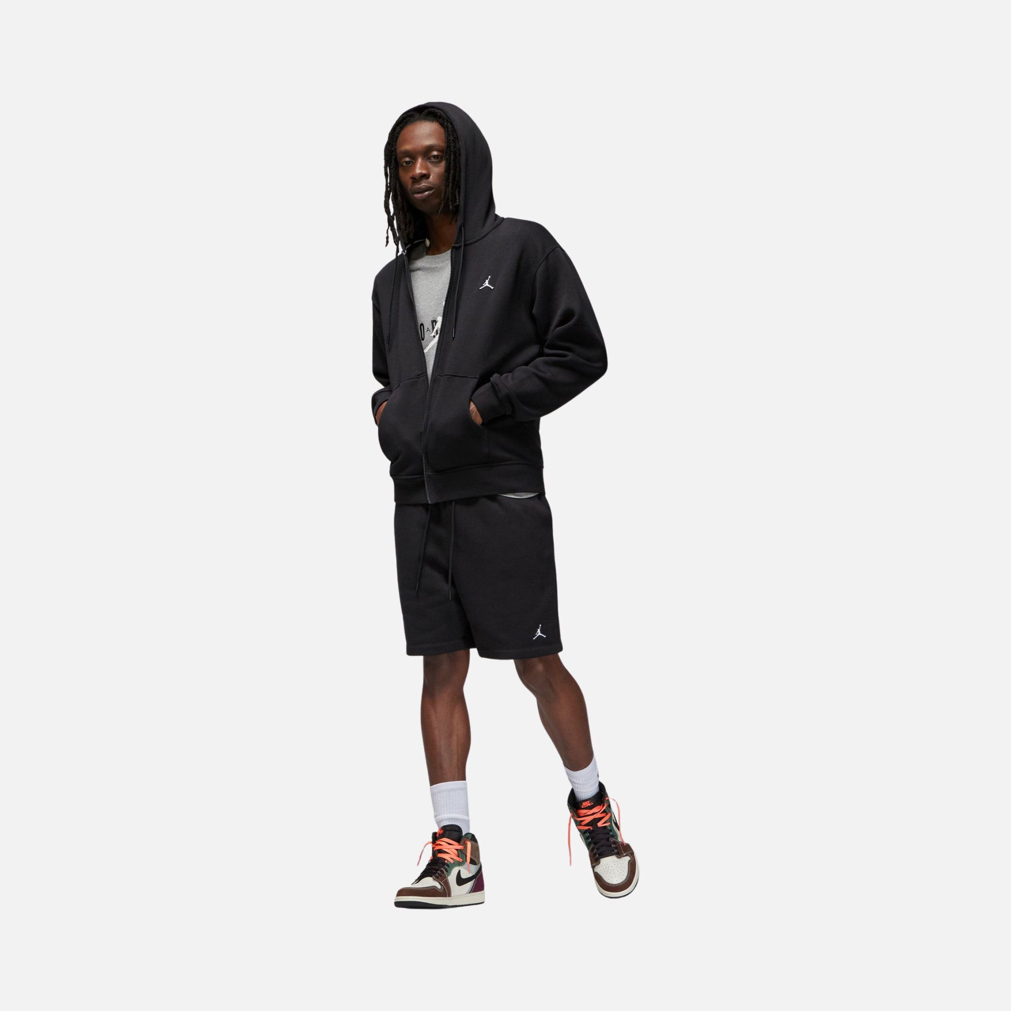 Nike Jordan Brooklyn Fleece Full-Zip Hoodie Erkek Sweatshirt