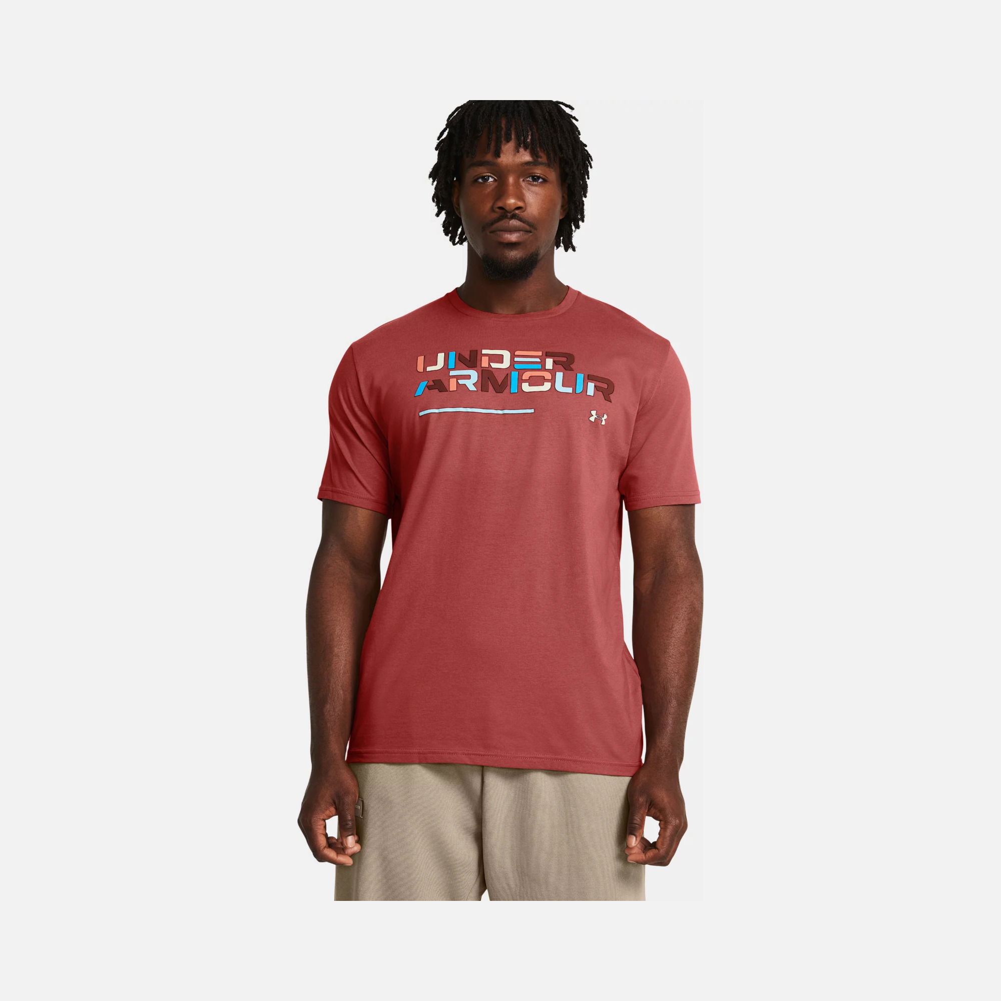 Under Armour Colorblock Wordmark Sportstyle Short-Sleeve Erkek Tişört