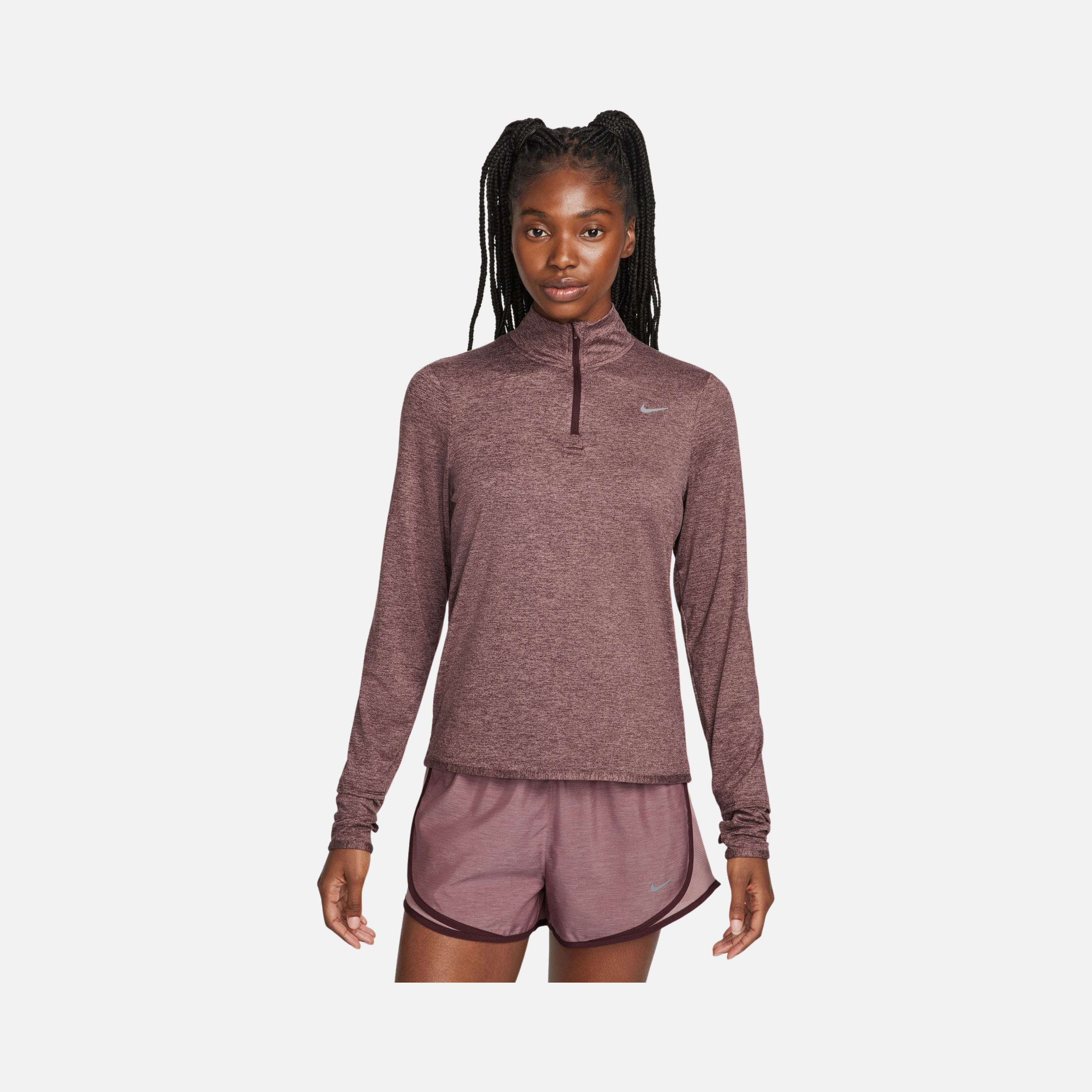 Nike Dri-Fit Swift Element UV 1/4-Zip Running Long-Sleeve Kadın Tişört