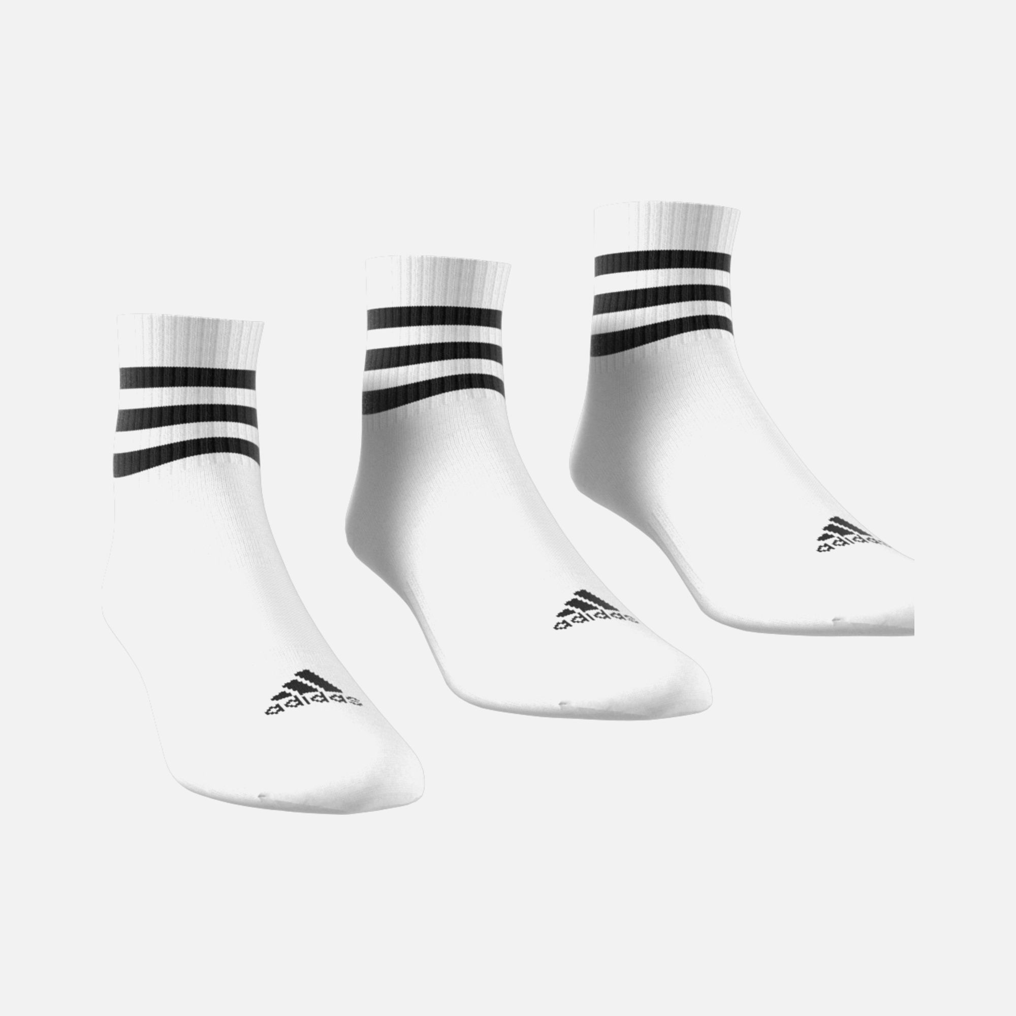 adidas 3-Stripes Cushioned Sportswear Mid-Cut FW24 (3-Pairs) Unisex Çorap