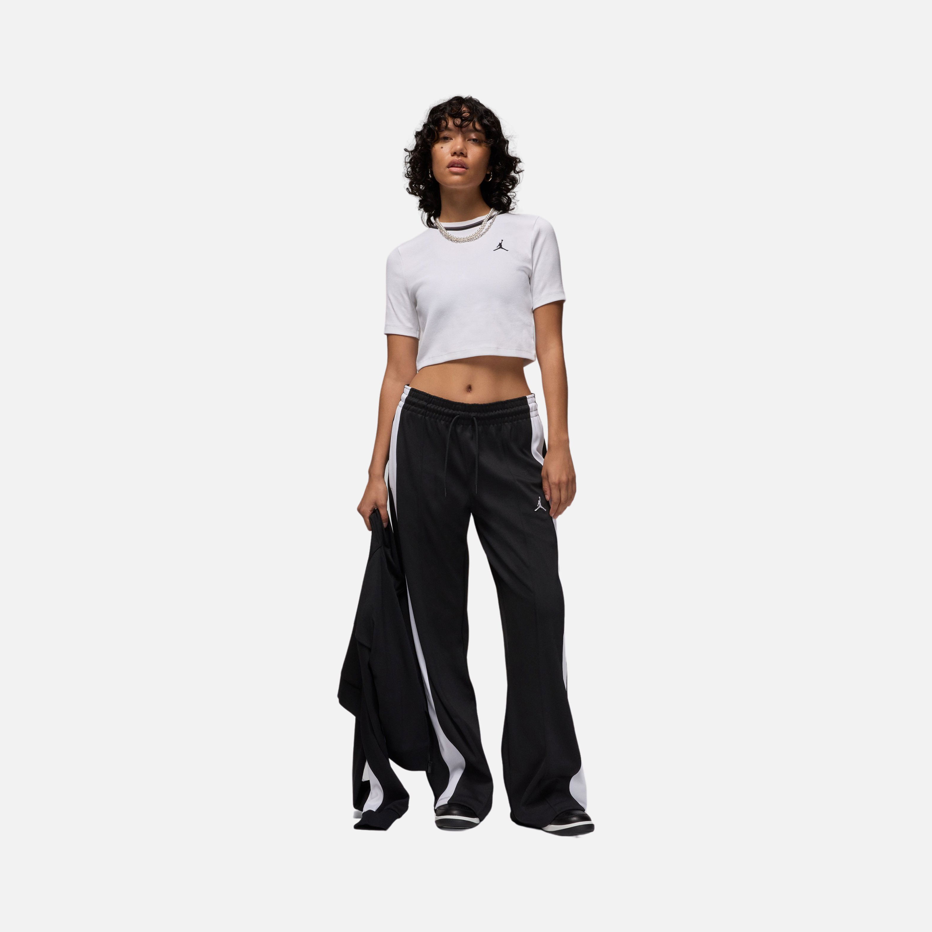Nike Jordan Knit Cropped Short-Sleeve Kadın Tişört