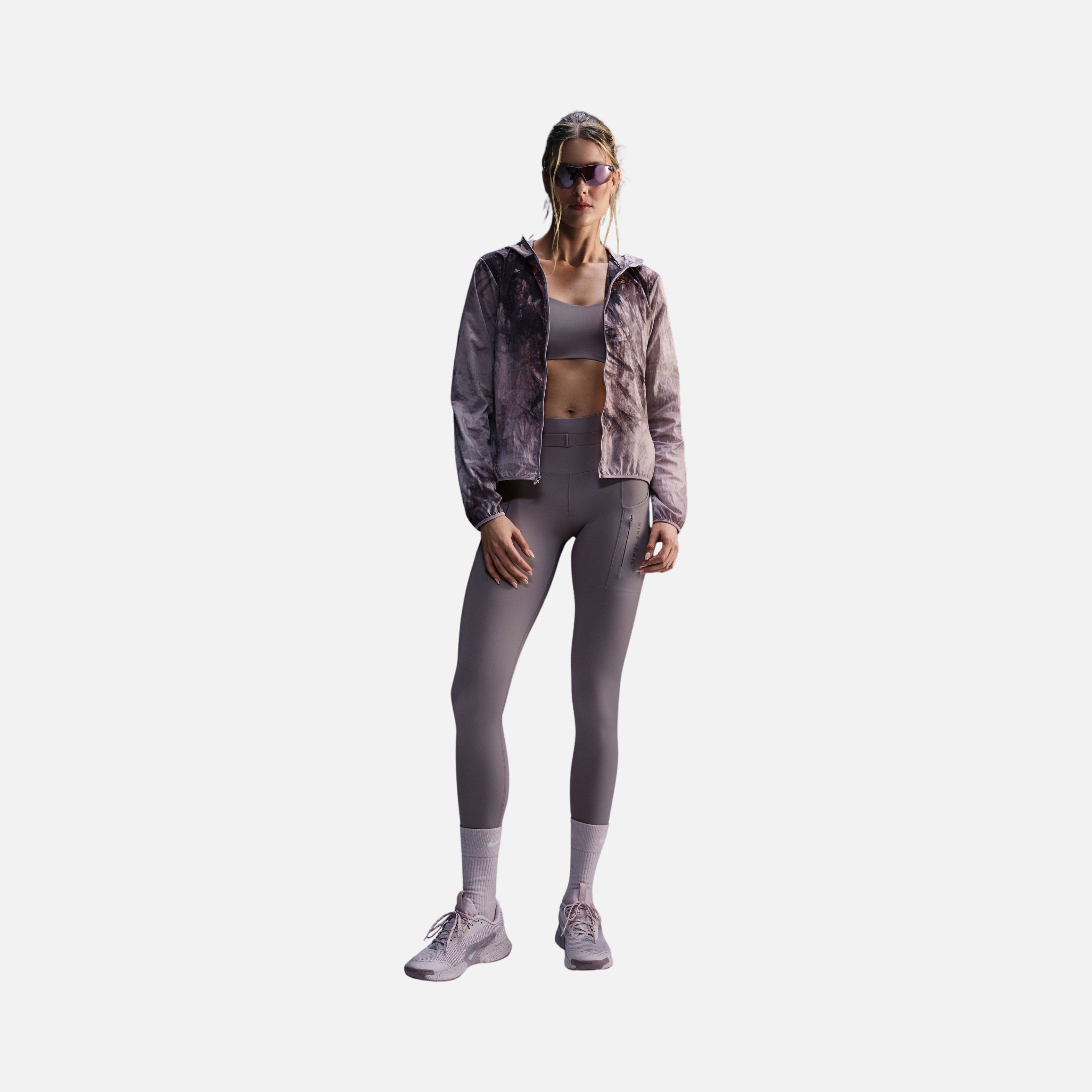 Nike Dri-Fit Go Firm-Support High-Waisted 7/8 ''Removable Pack & Carabiner'' Trail Kadın Tayt