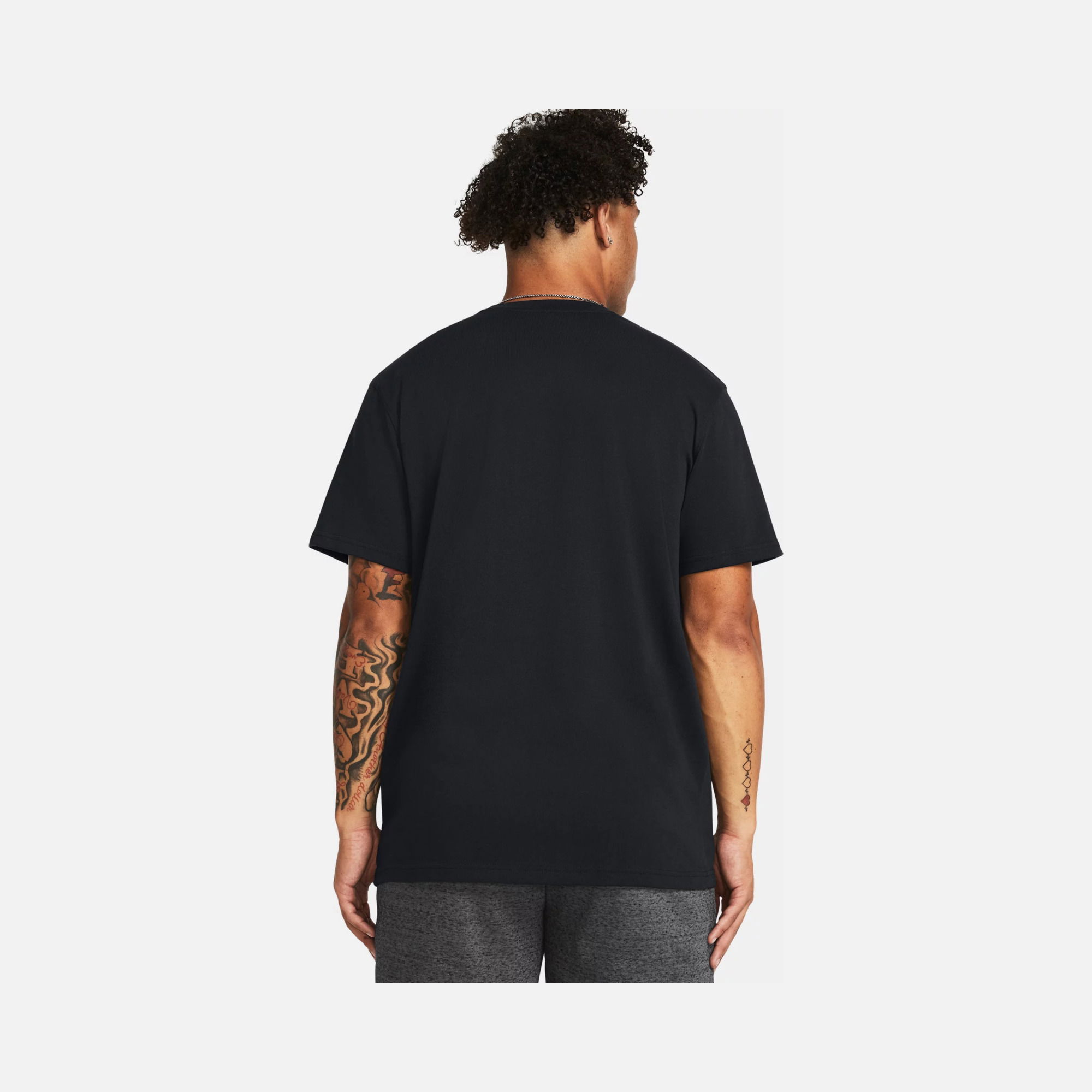 Under Armour Heavyweight Left Chest Logo Repeat Training Short-Sleeve Erkek Tişört