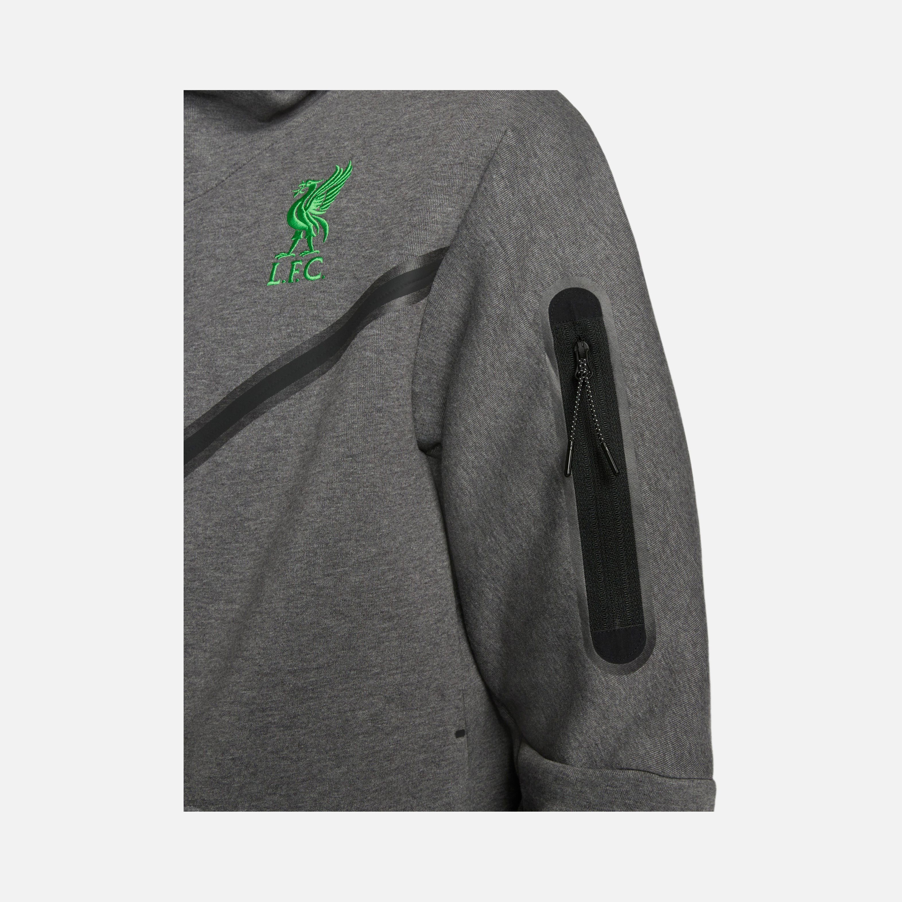 Nike Liverpool FC Tech Fleece Windrunner Full-Zip Hoodie Erkek Sweatshirt
